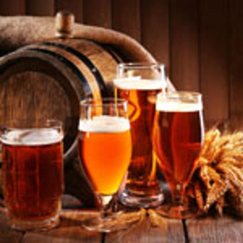 Four glasses of beer