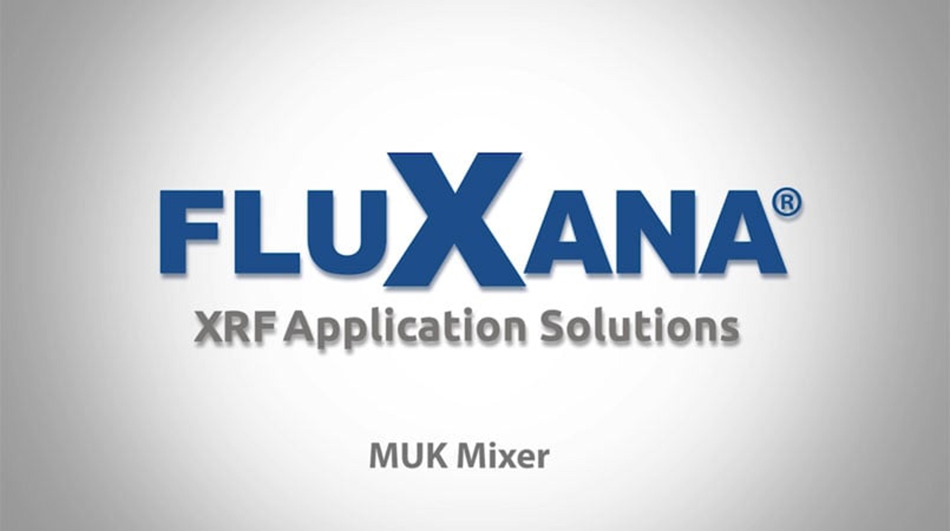 Precision Mixing with the FluXana MUK Mixer Precision Mixing with the FluXana MUK Mixer
