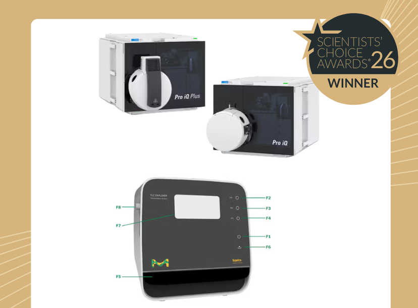 Joint winners of the Best New Analytical Science Product of 2026: The InfinityLab Pro iQ Series Mass Detector by Agilent Technologies and the TLC Explorer by Merck.