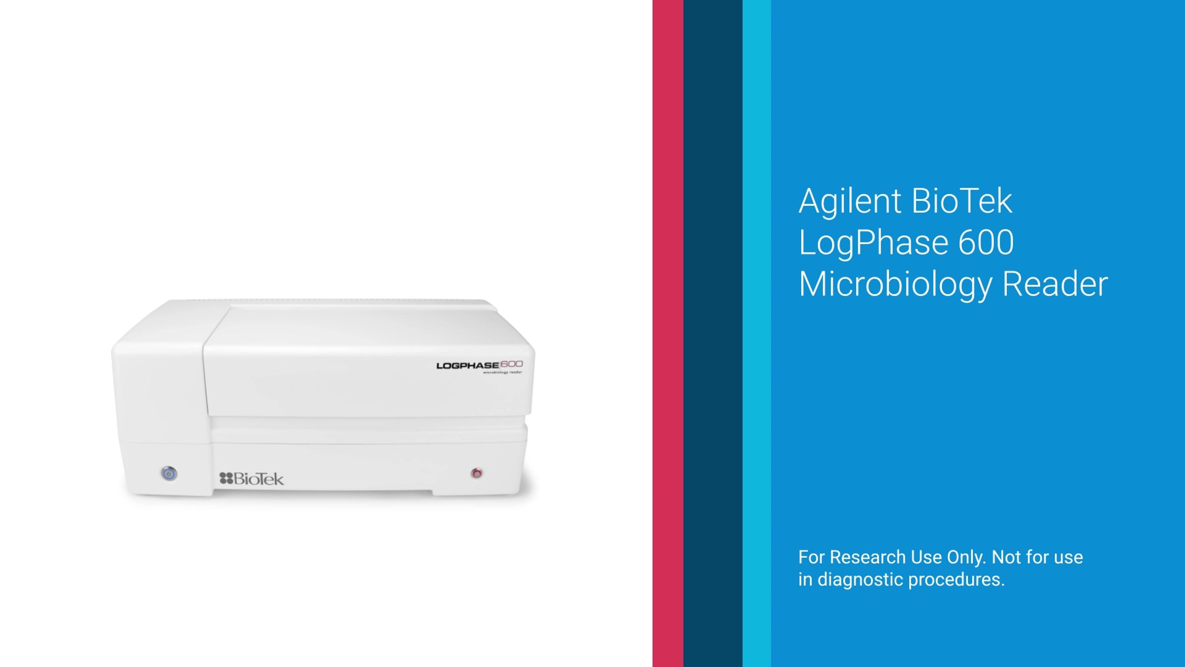 Agilent BioTek LogPhase 600 Microbiology Reader product video Agilent BioTek LogPhase 600 Microbiology Reader product video