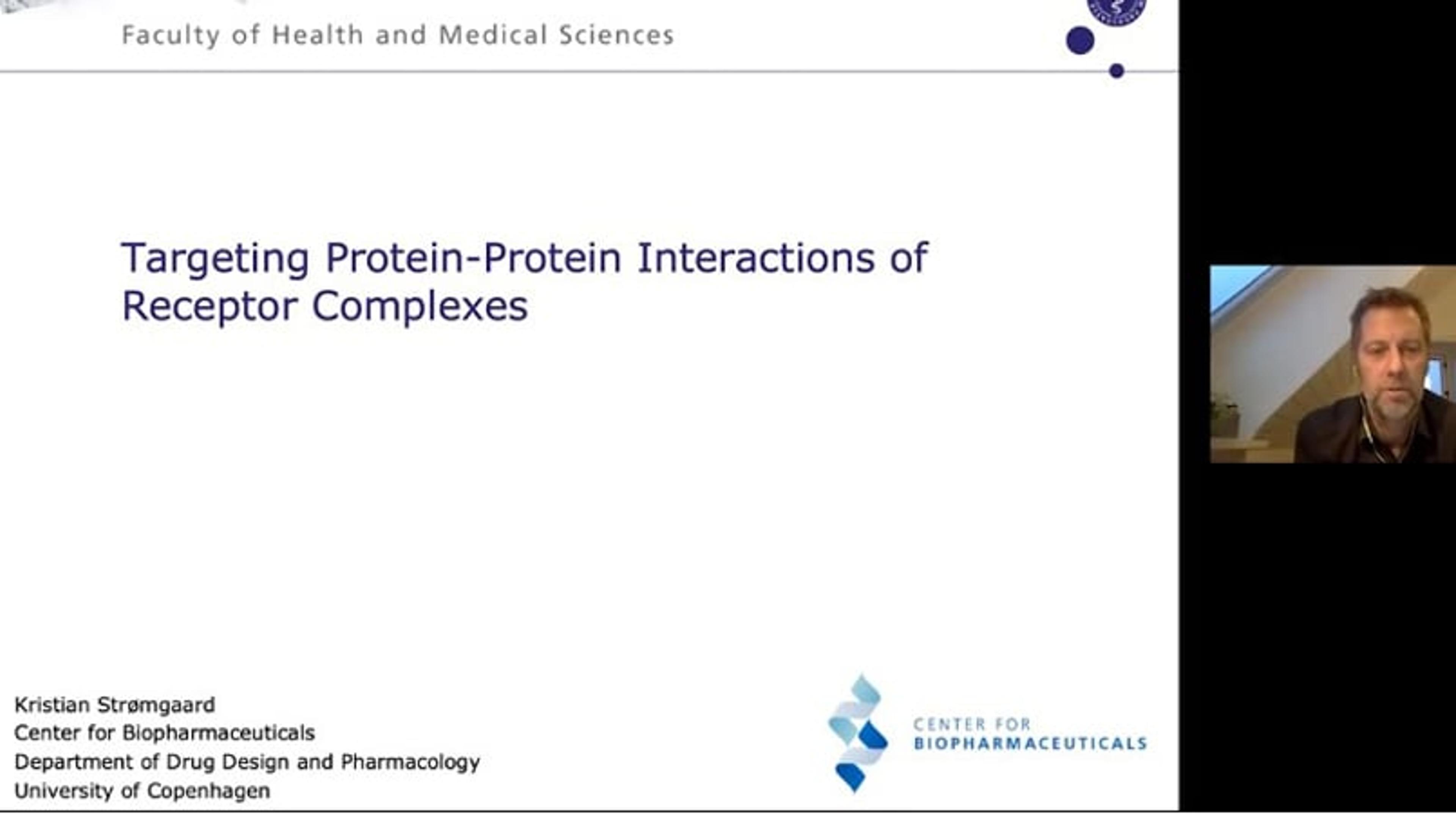 Targeting protein-protein interactions of receptor complexes Targeting protein-protein interactions of receptor complexes