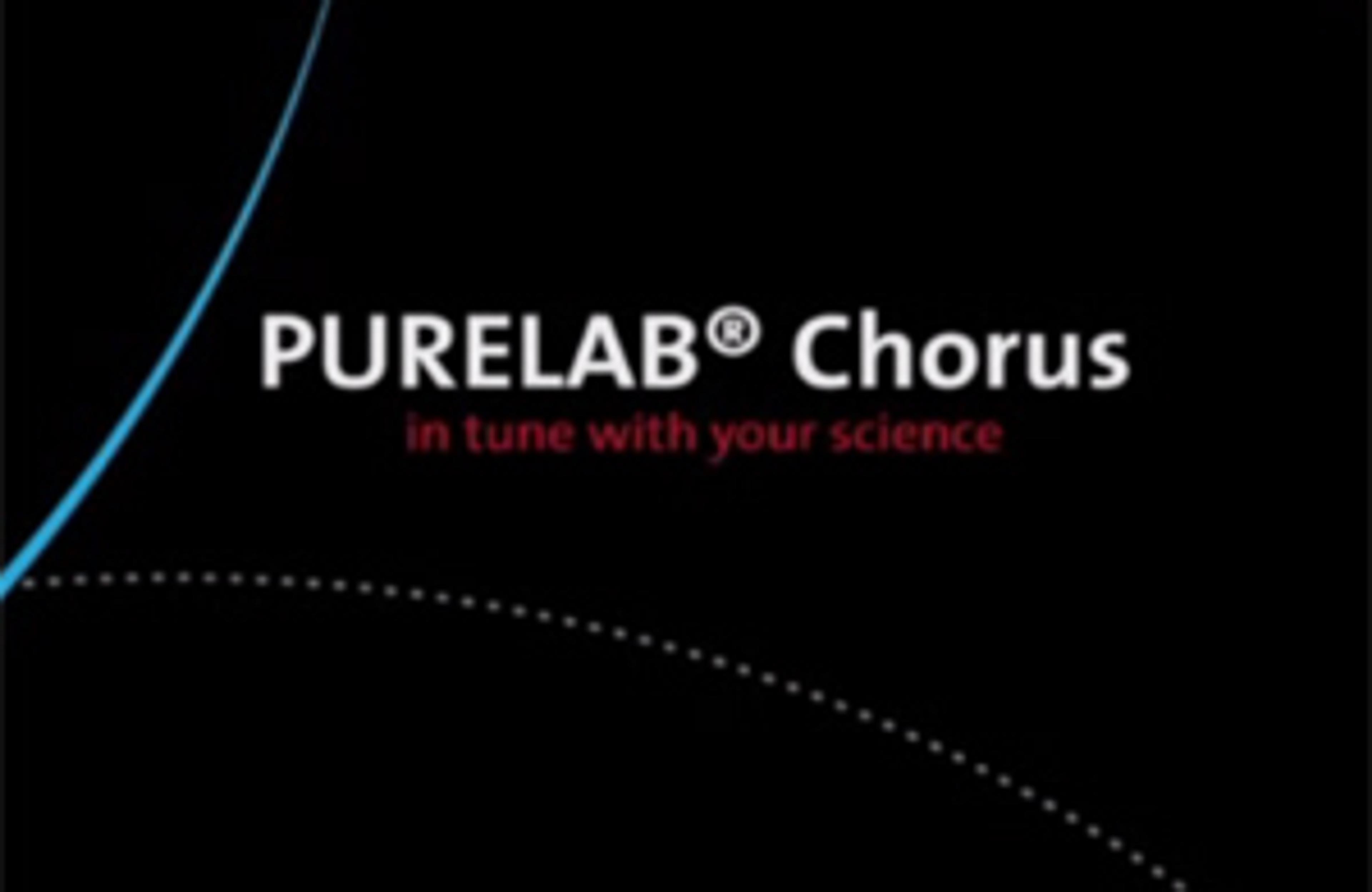 Introducing the PURELAB Chorus Range from ELGA Introducing the PURELAB Chorus Range from ELGA