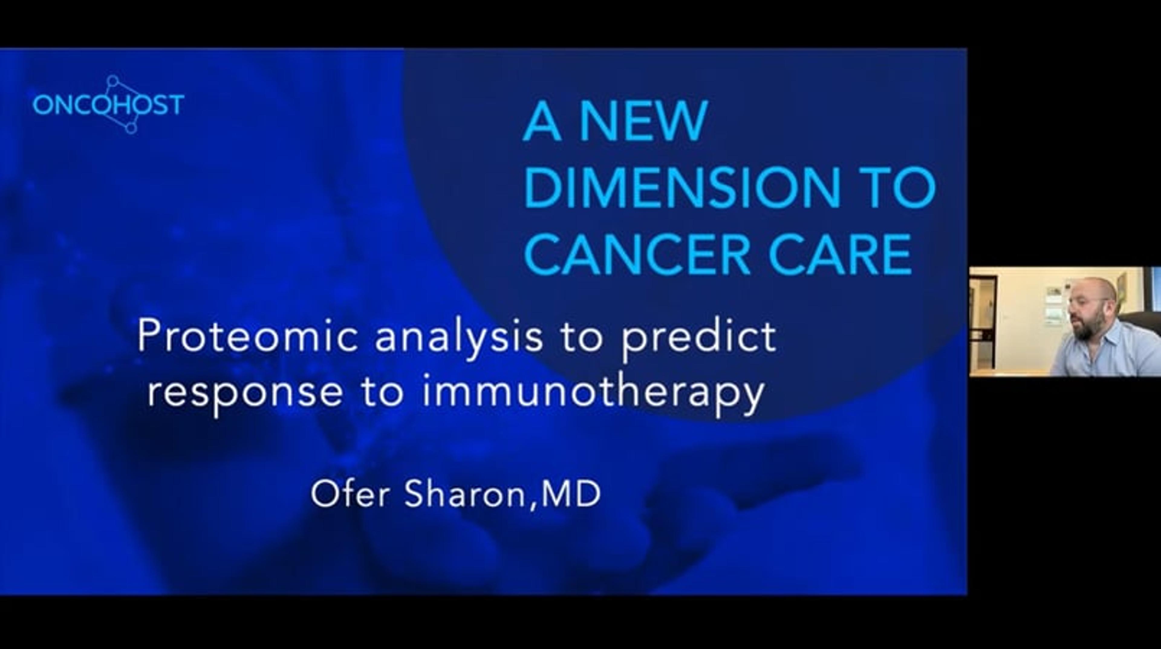 Proteomic analysis to predict response to immunotherapy Proteomic analysis to predict response to immunotherapy