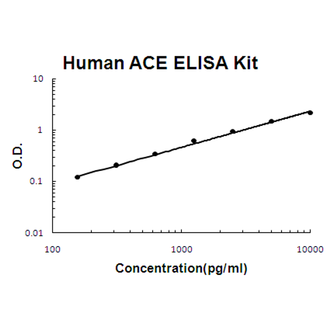 Human ACE PicoKine ELISA Kit standard curve