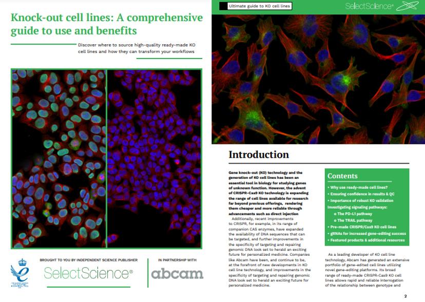 Knock-out cell lines eBook cover