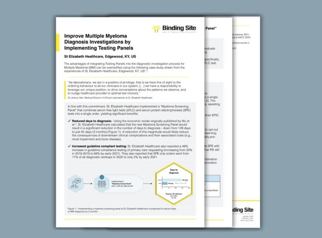 Binding Site Case study at St. Elizabeth Healthcare US