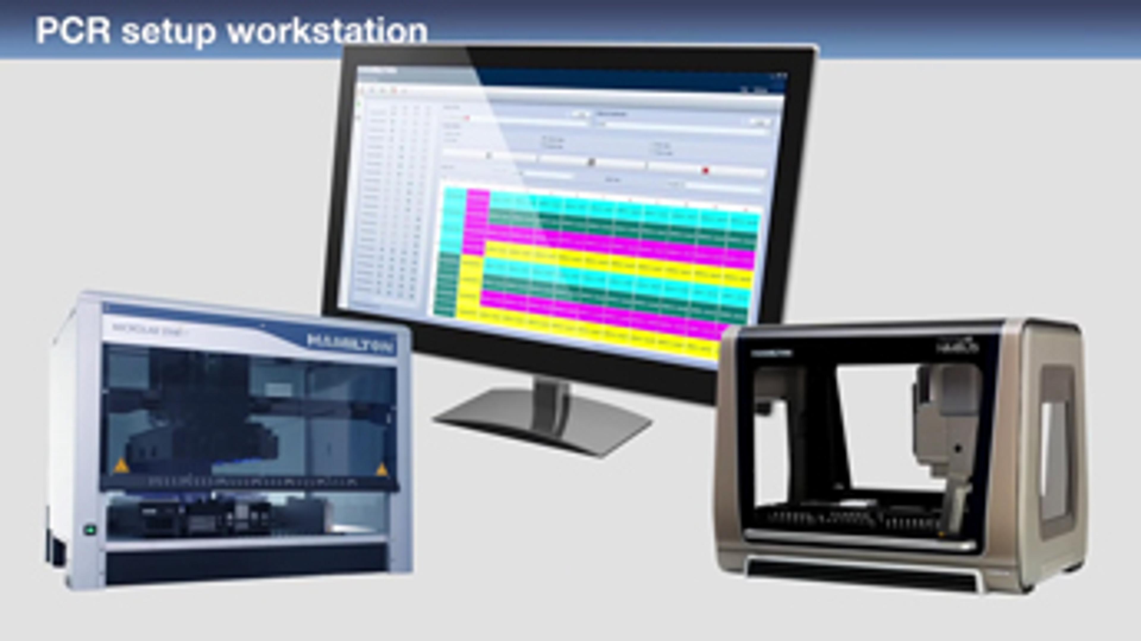 The Hamilton PCR Setup Workstation The Hamilton PCR Setup Workstation