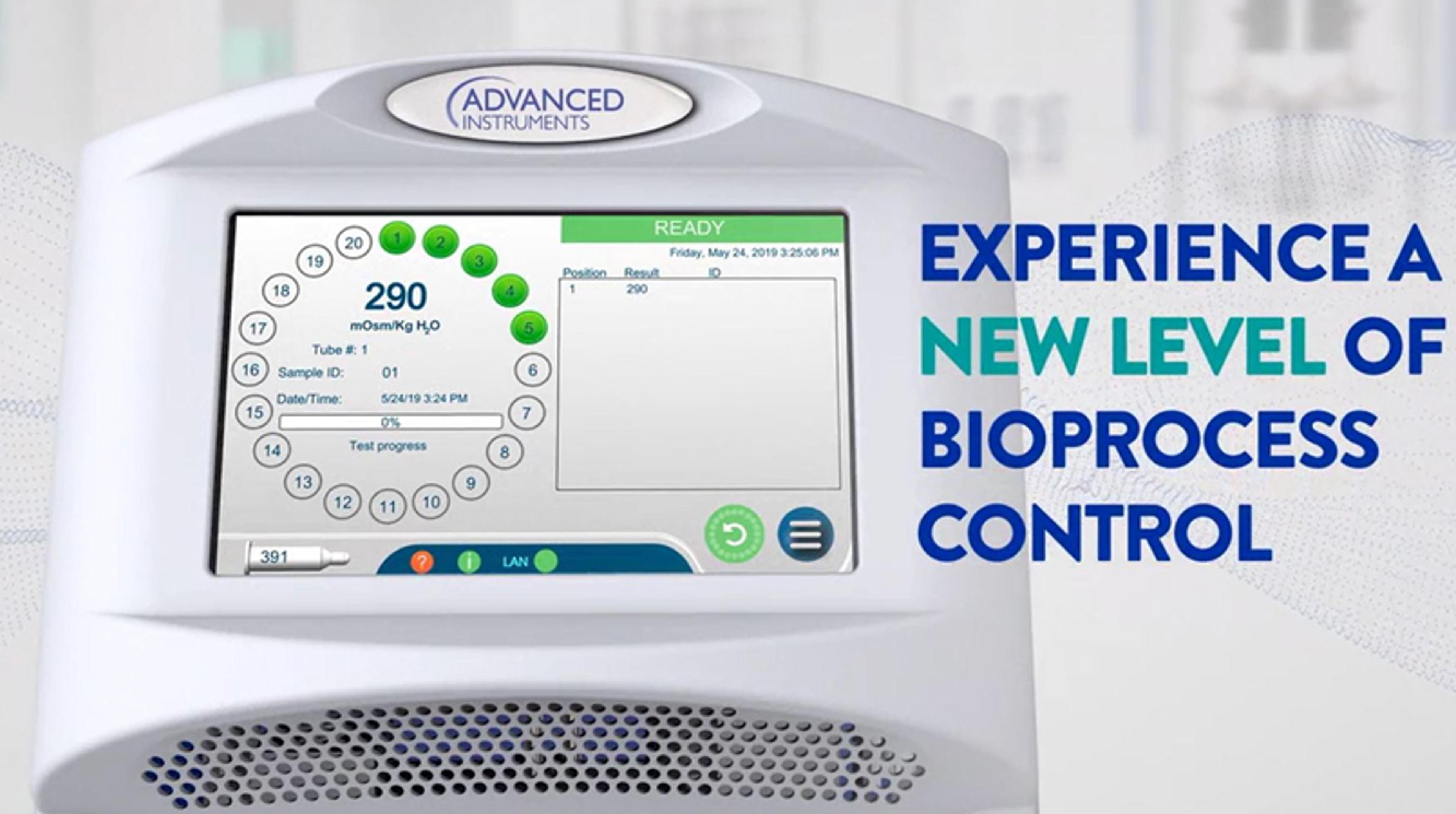 Experience a new level of bioprocess control with the OsmoTECH PRO Experience a new level of bioprocess control with the OsmoTECH PRO