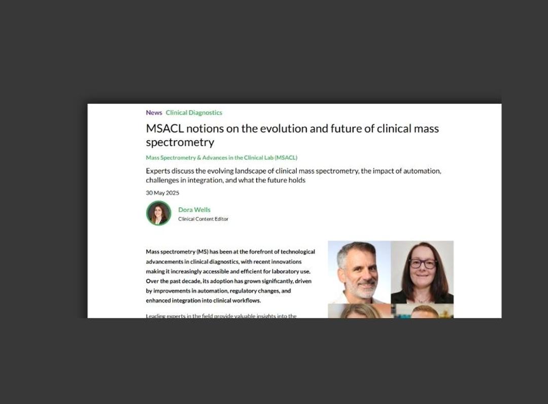 MSACL notions on the evolution and future of clinical mass spectrometry