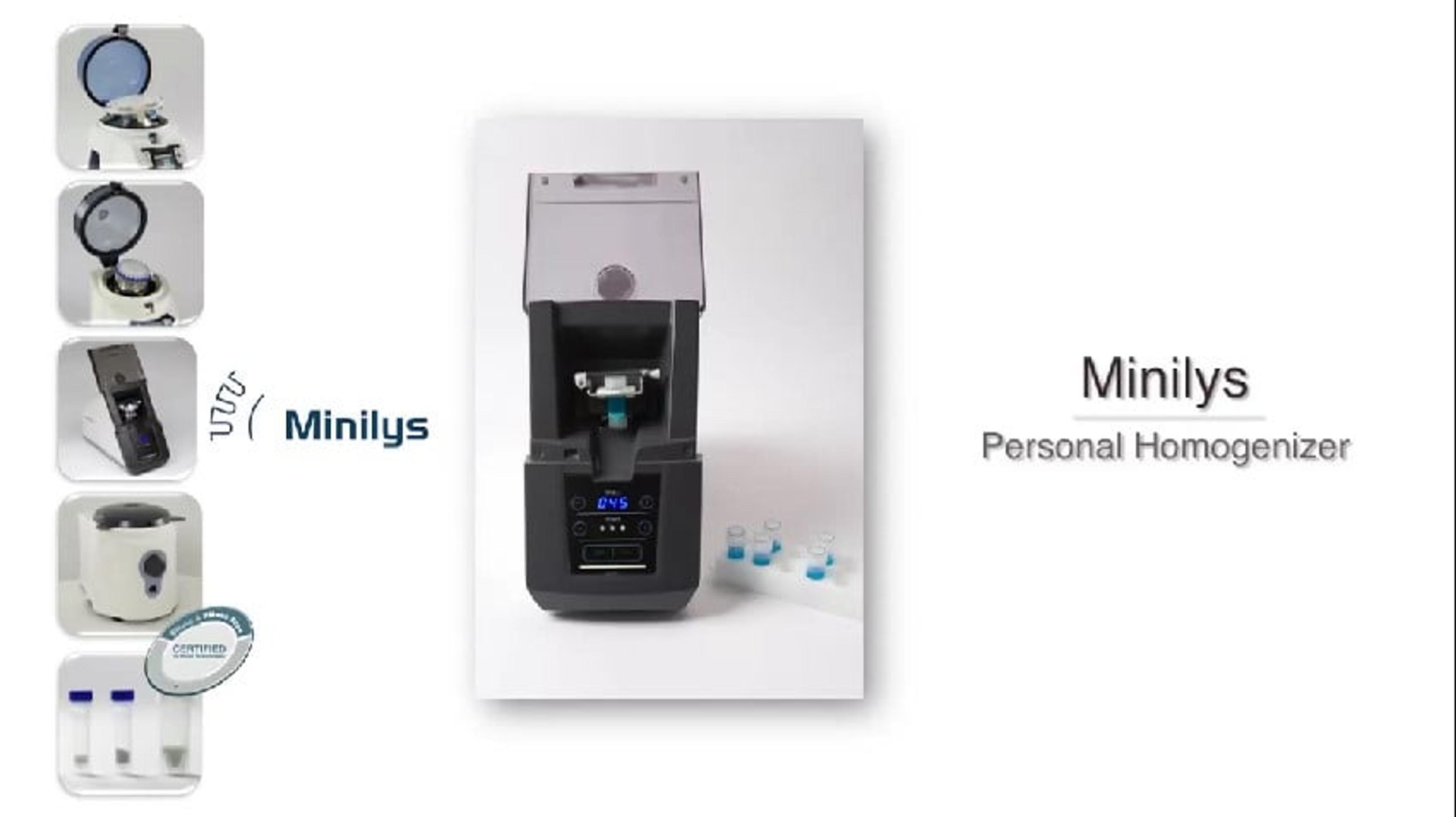 Minilys, Your Personal Homogenizer in Action Minilys, Your Personal Homogenizer in Action