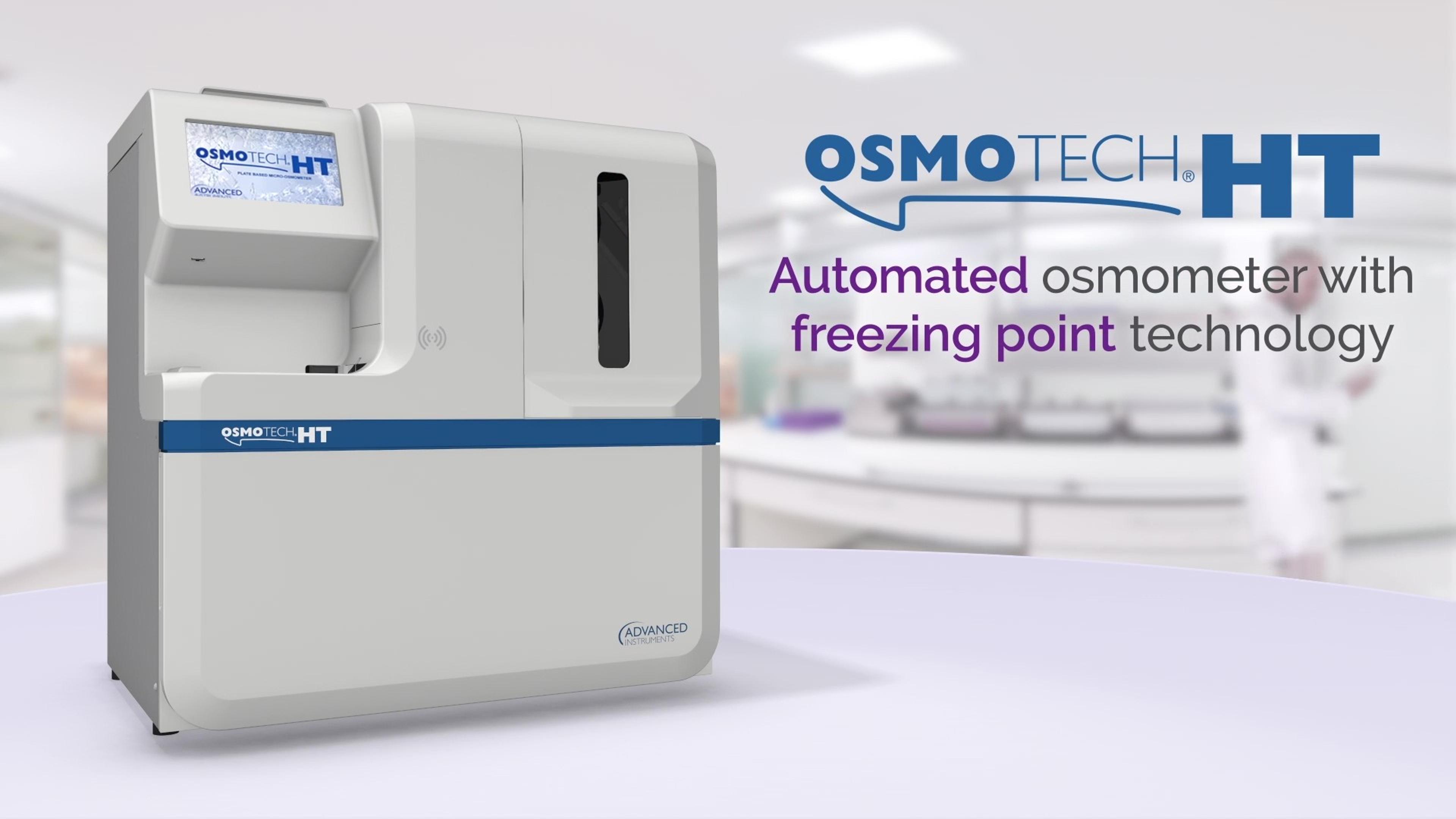 OsmoTECH HT: Automated osmometer with freezing point technology OsmoTECH HT: Automated osmometer with freezing point technology
