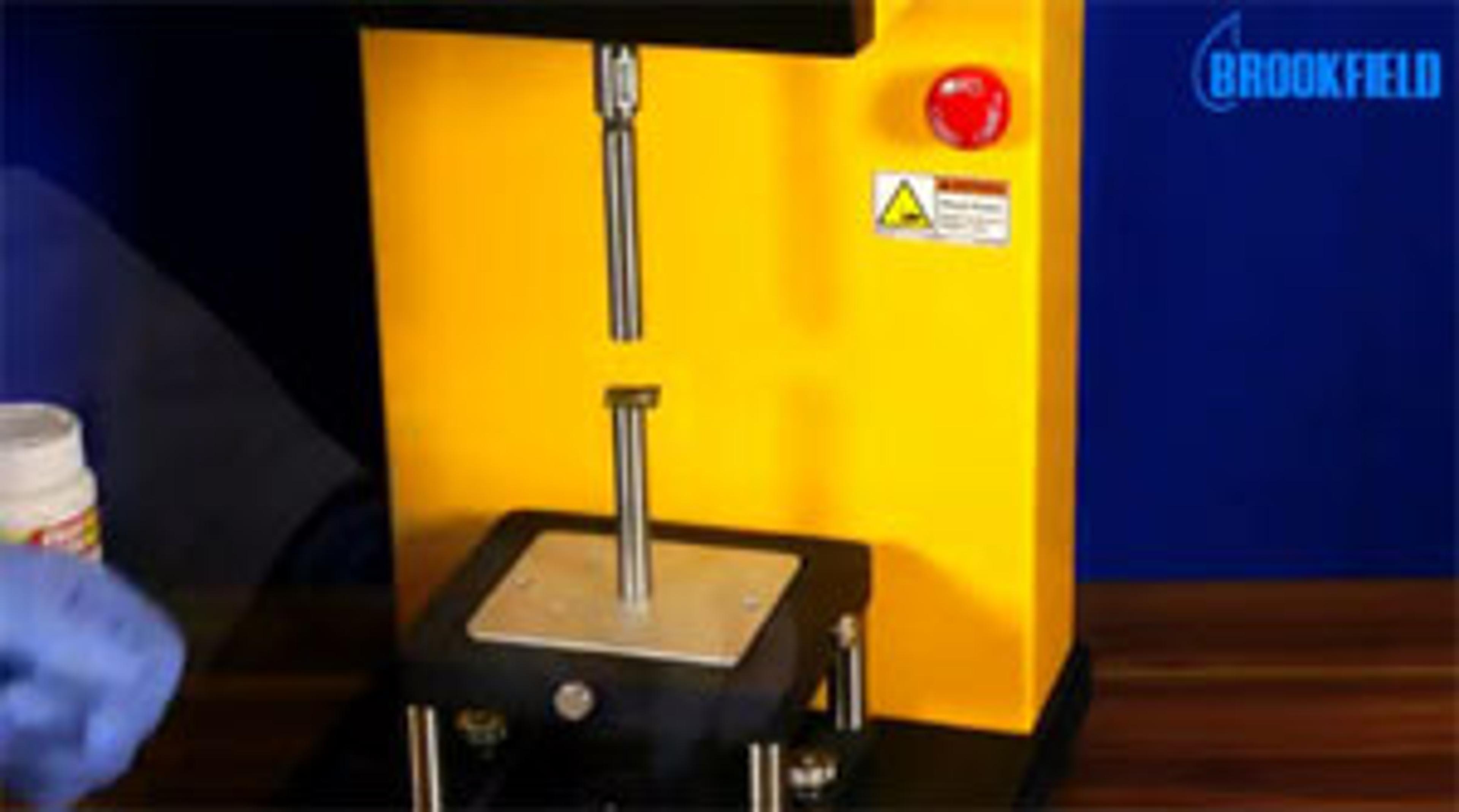 Tablet Coating Accessory Using the CT3 from Brookfield Tablet Coating Accessory Using the CT3 from Brookfield