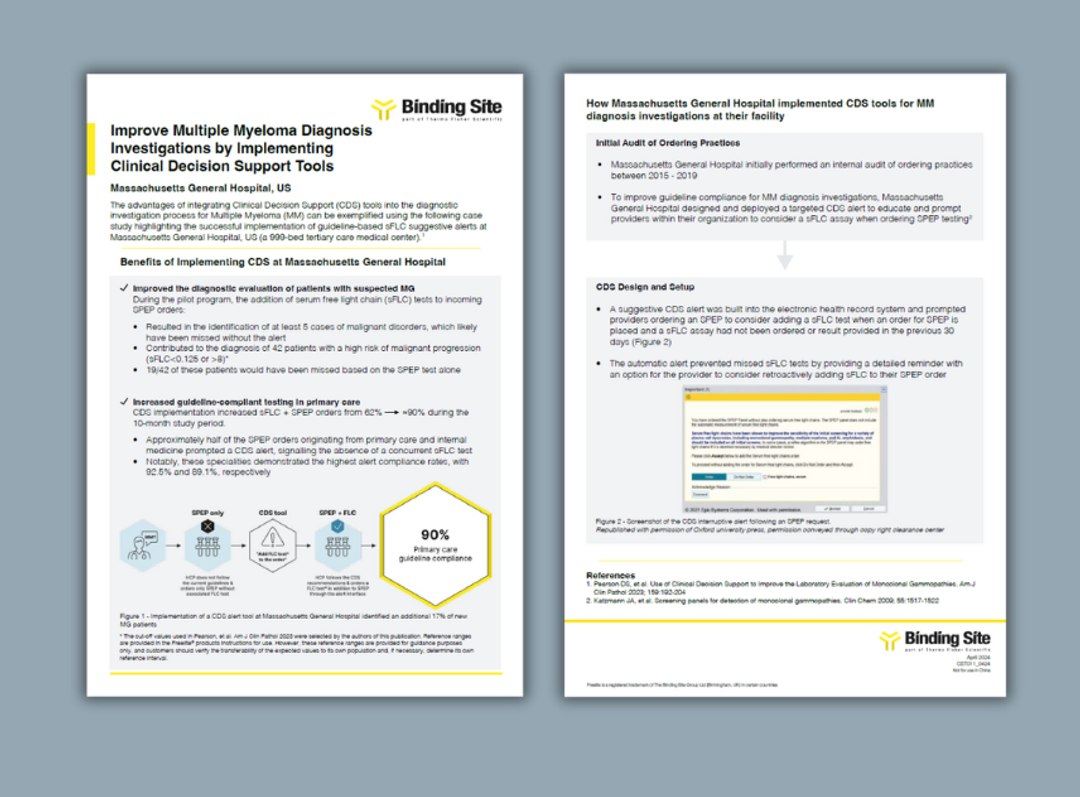 Binding Site Case study at Massachusetts General Hospital