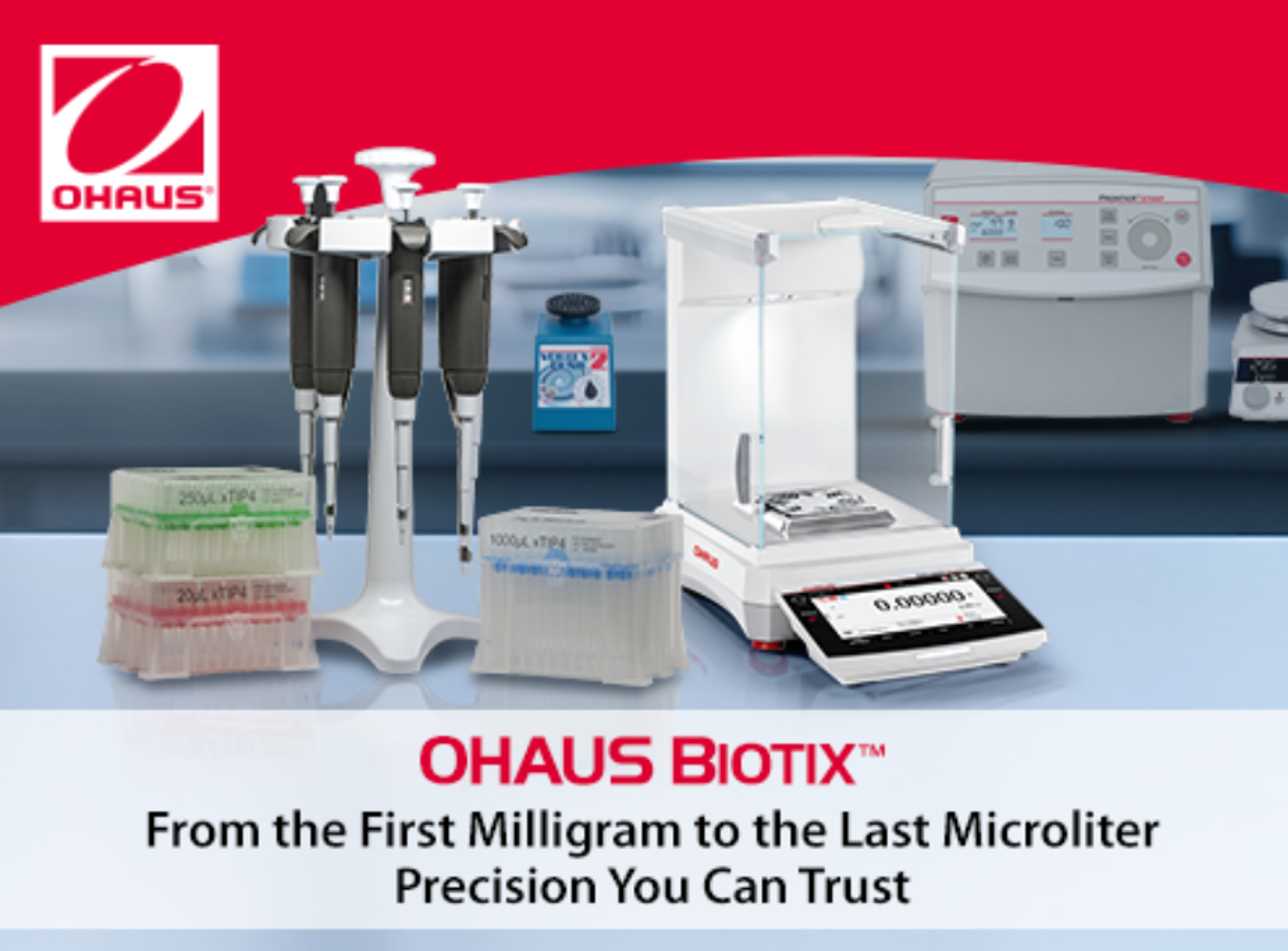 OHAUS Corporation integrates with BIOTIX