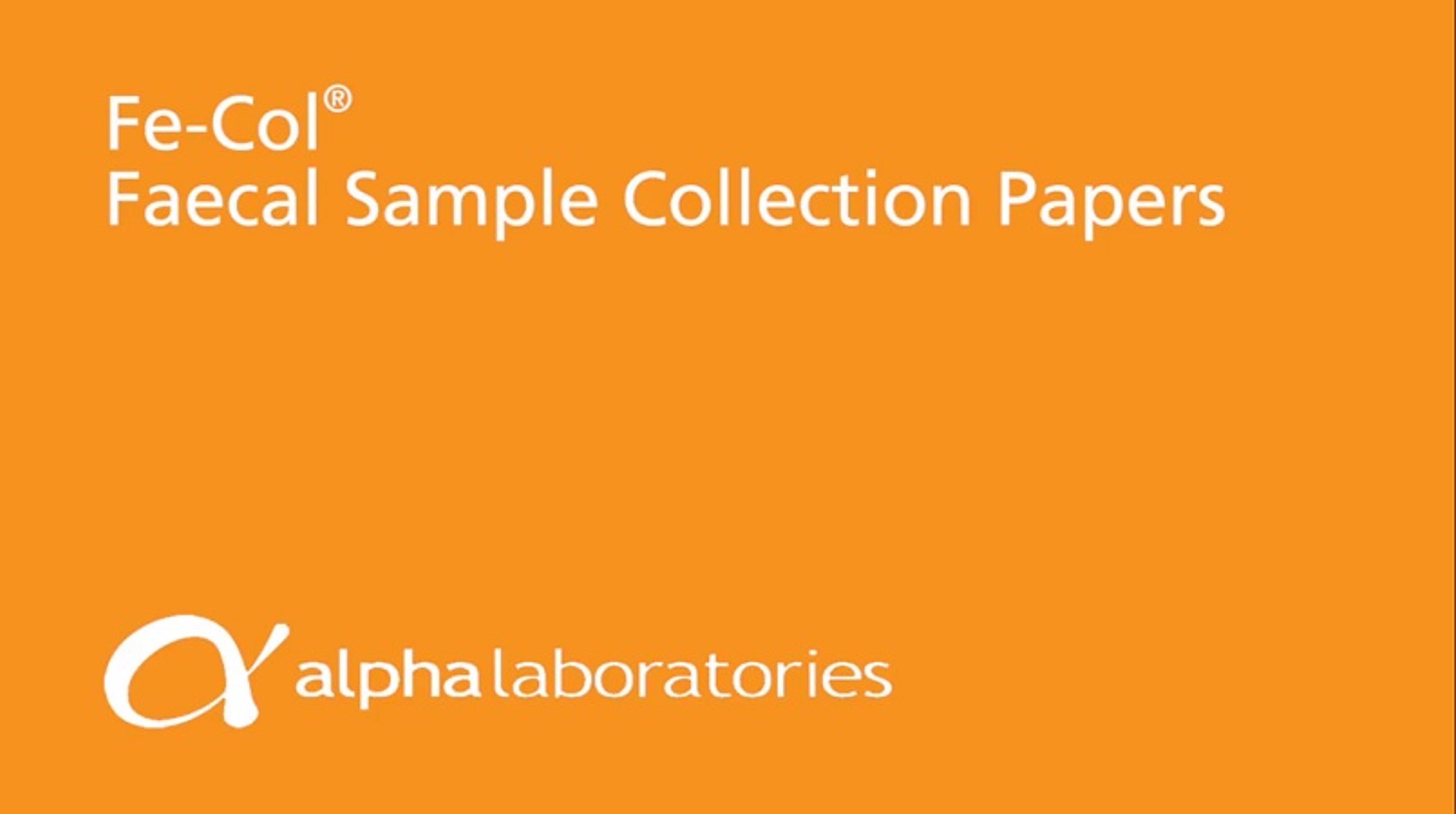 Easy, Reliable Faecal Sample Collection for Bowel Cancer Screening Easy, Reliable Faecal Sample Collection for Bowel Cancer Screening