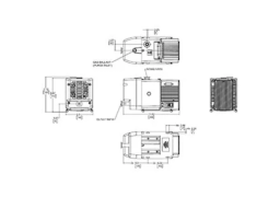 IDP-4 Dry Scroll Pump Outline Drawing