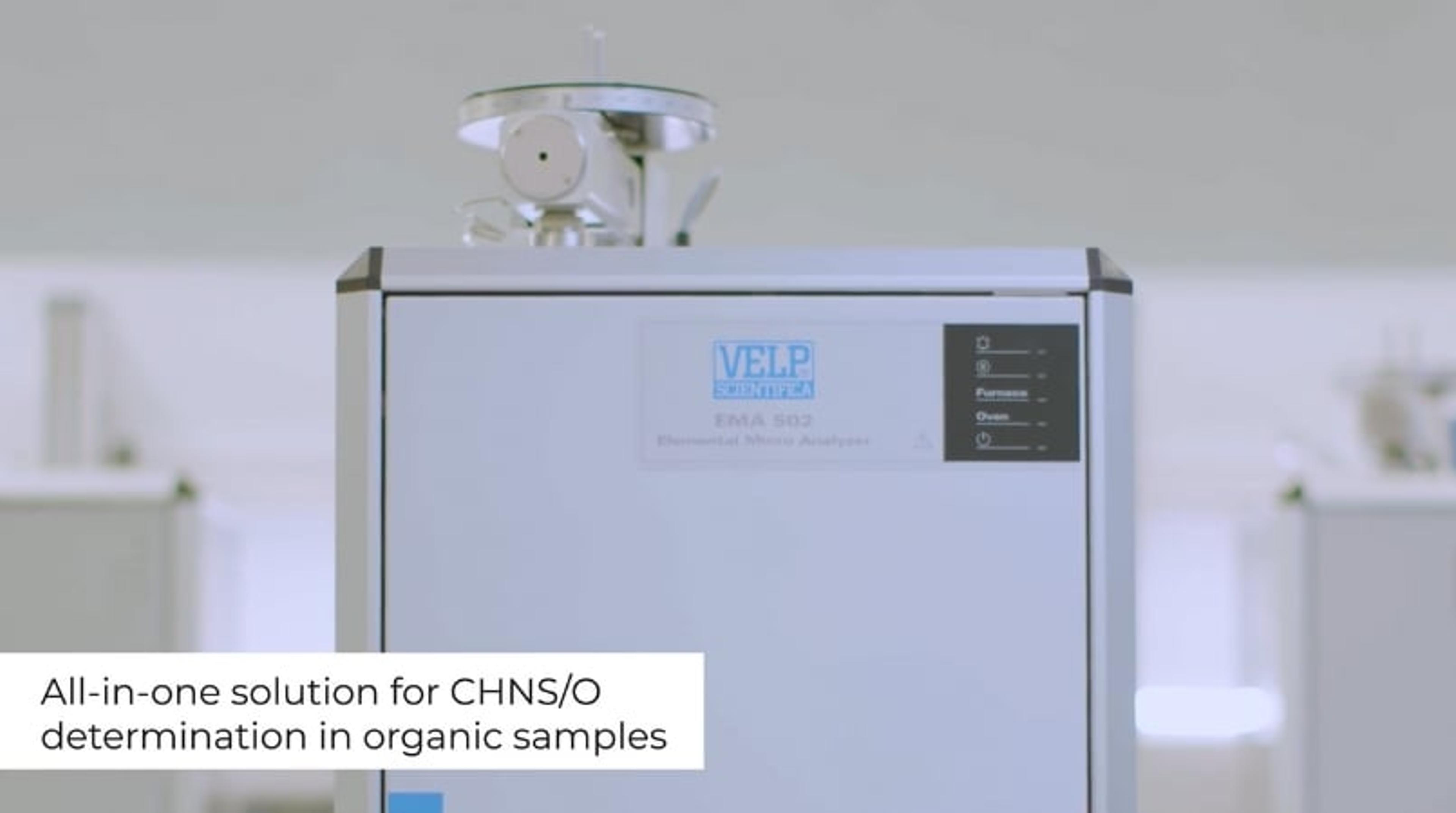 VELP EMA 502 CHNS-O Elemental Analyzer VELP EMA 502 CHNS-O Elemental Analyzer