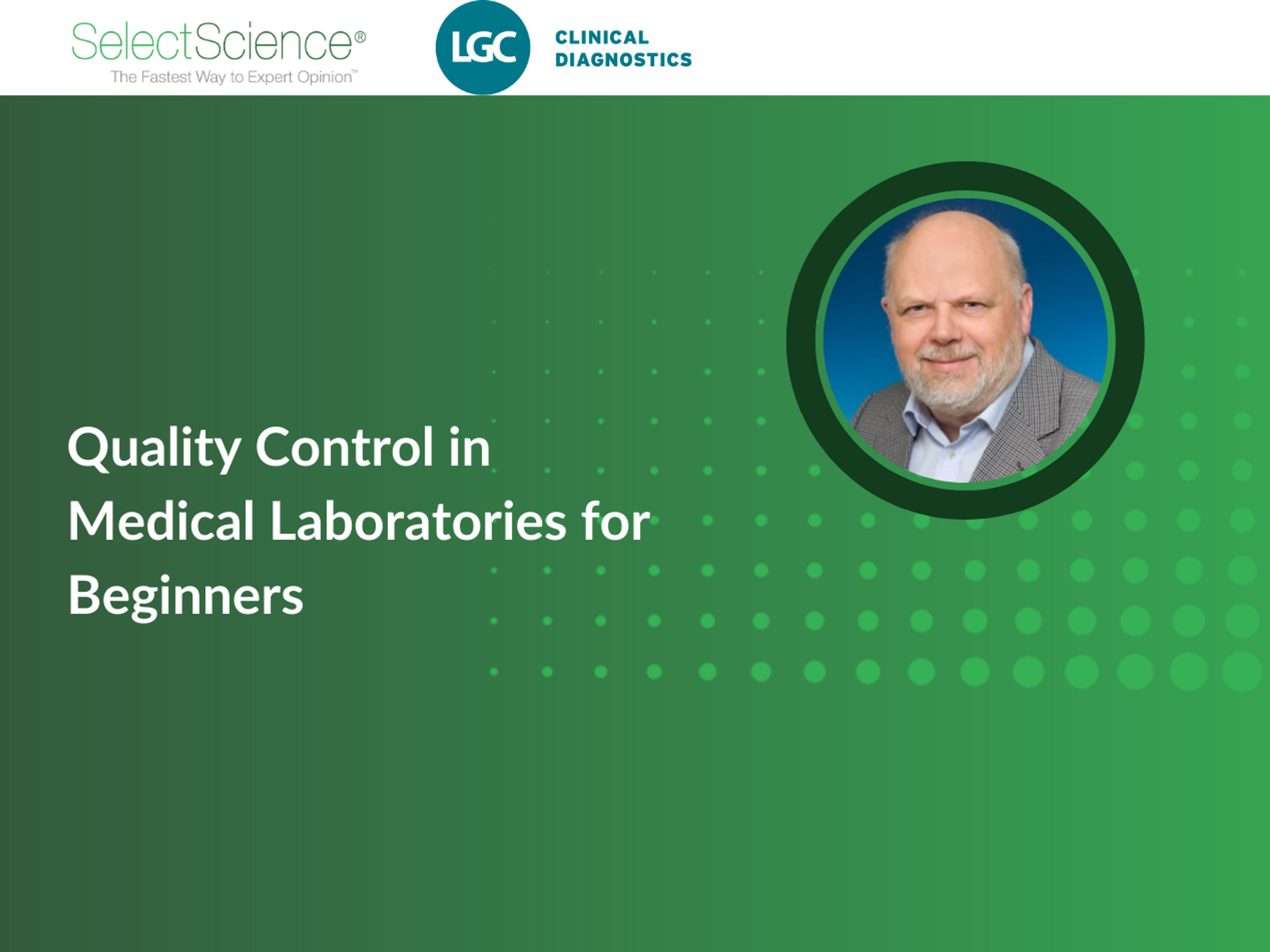 Oswald Sonntag discusses Quality Control in Medical Laboratories for Beginners