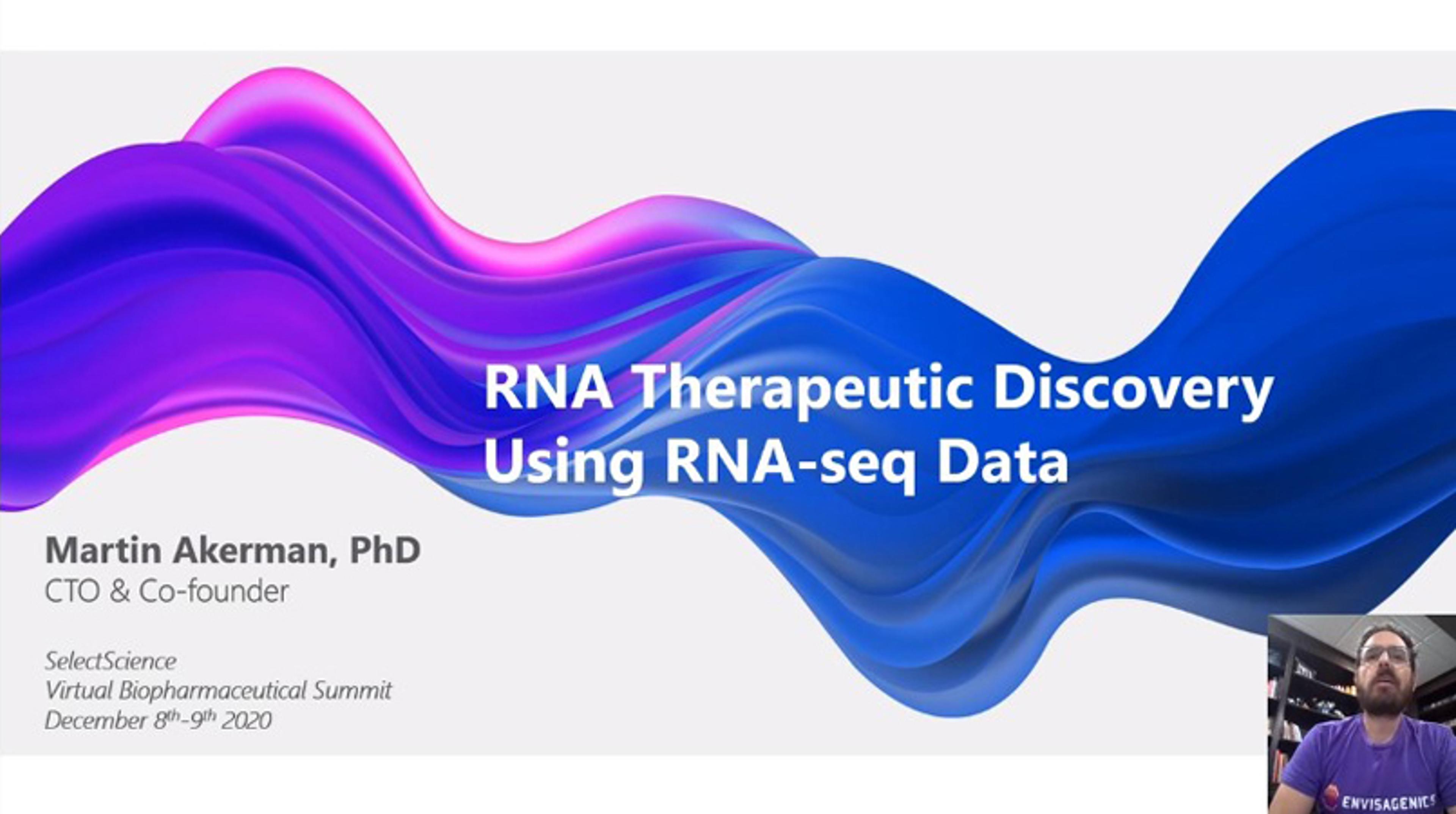 RNA therapeutic discovery using RNA-seq data RNA therapeutic discovery using RNA-seq data