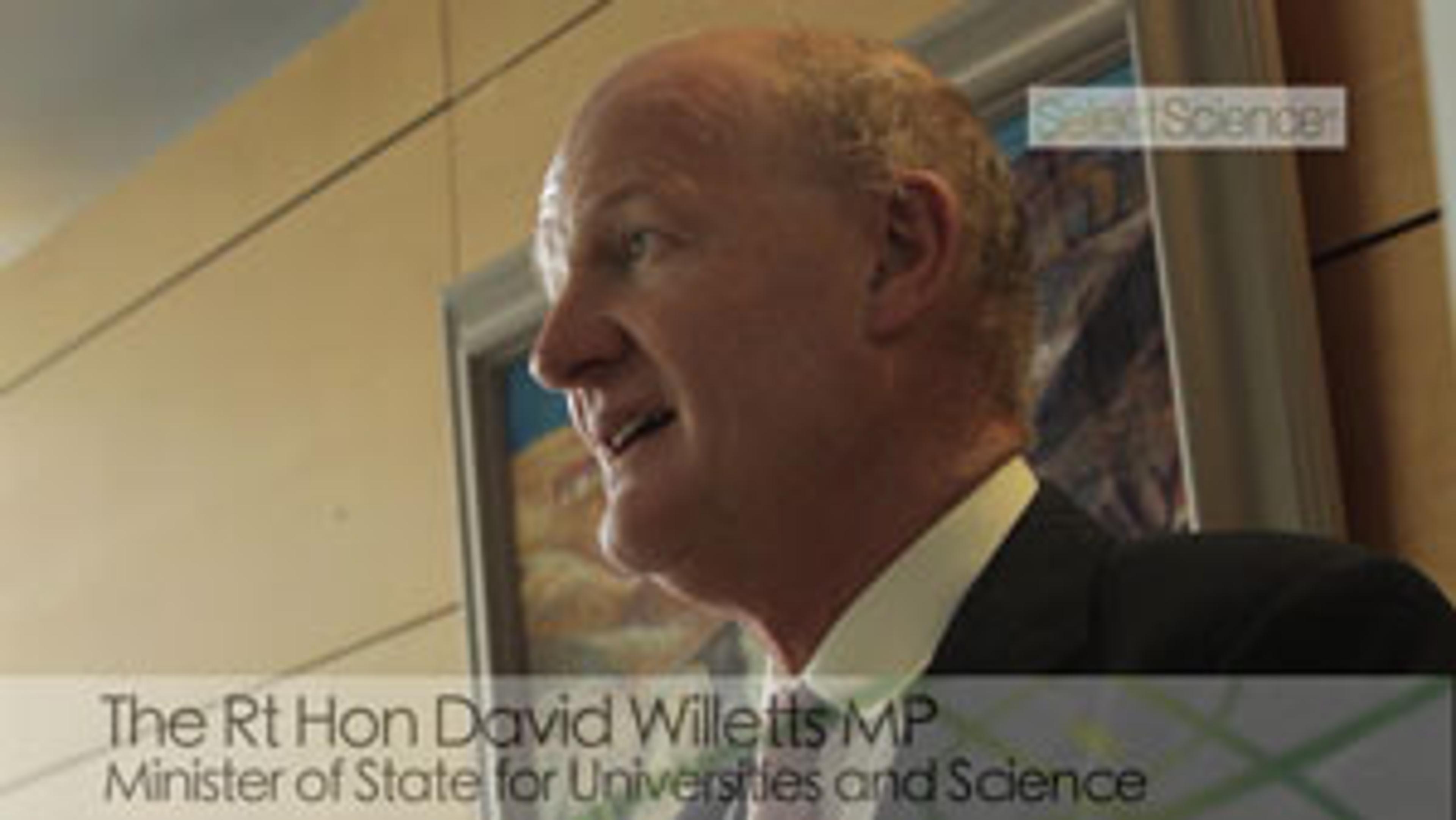 David Willetts MP Speaks at MRC-NIHR Phenome Centre Launch David Willetts MP Speaks at MRC-NIHR Phenome Centre Launch