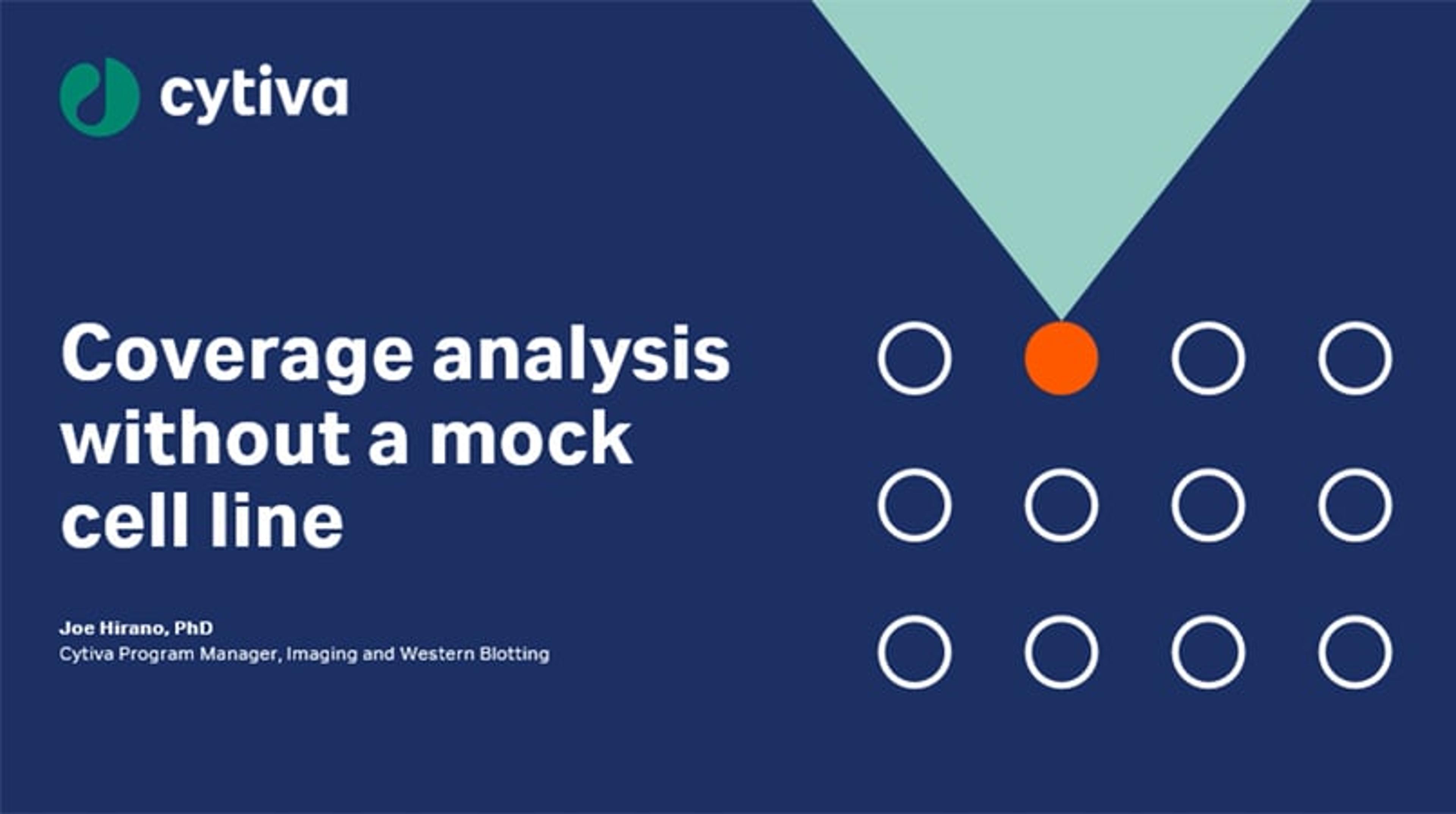 Coverage analysis without a mock cell line Coverage analysis without a mock cell line