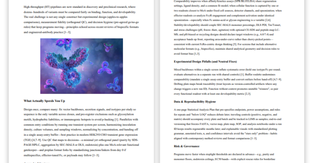 High-throughput antibody production workflow guide - SelectScience ...