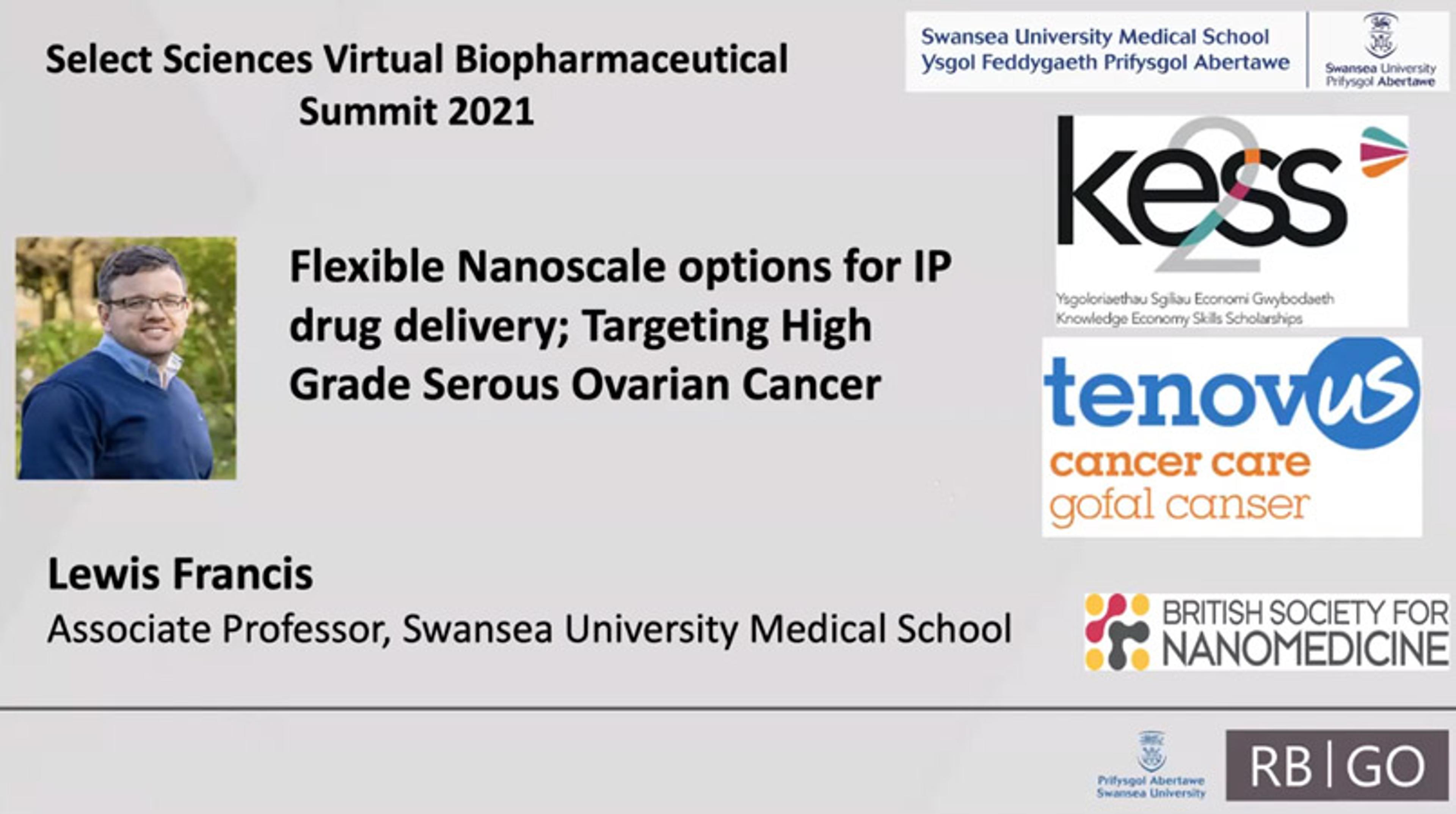 Flexible nanoscale options for IP drug delivery; targeting high grade serous ovarian cancer Flexible nanoscale options for IP drug delivery; targeting high grade serous ovarian cancer