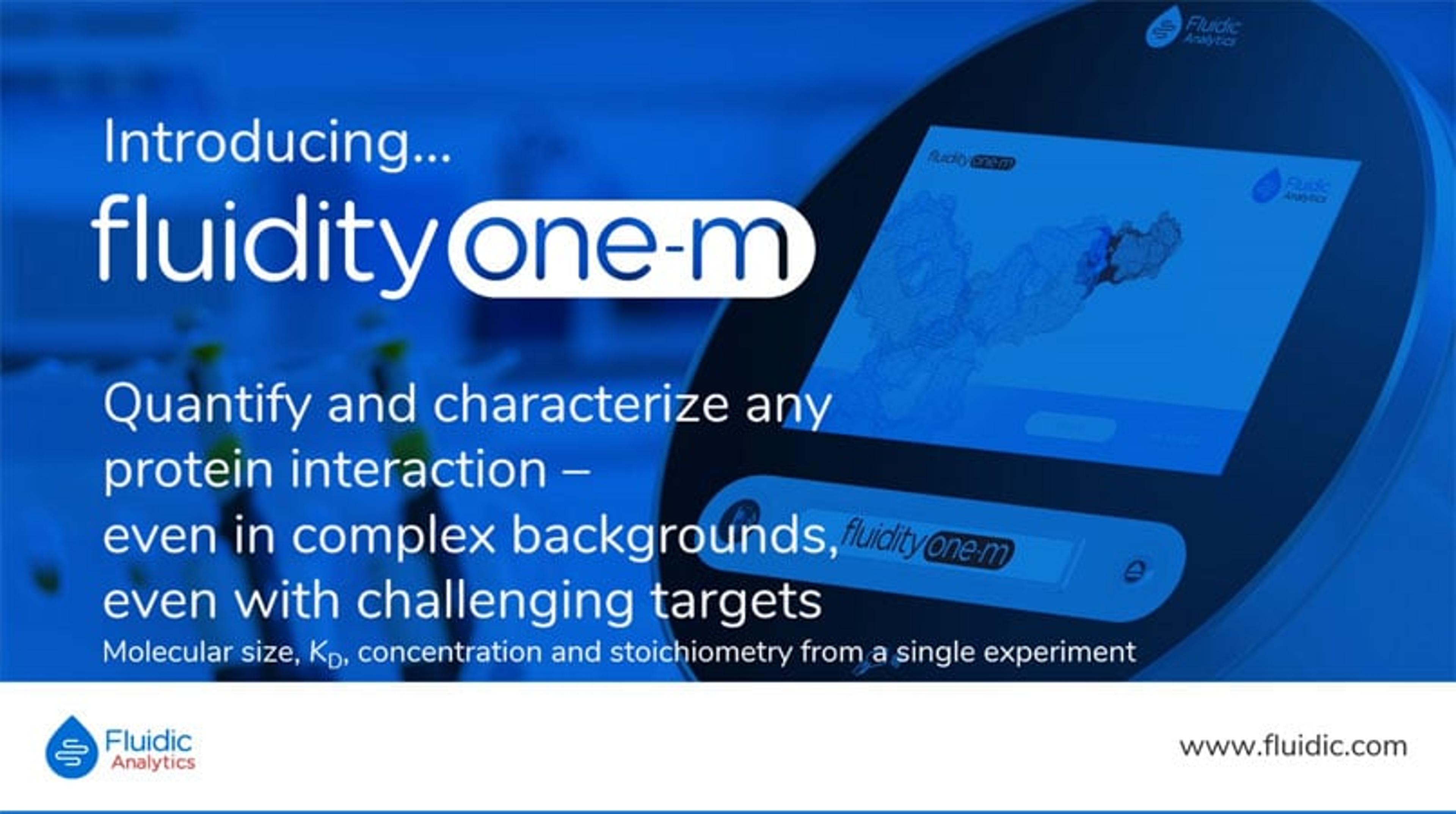 Introducing the Fluidity One-M Introducing the Fluidity One-M