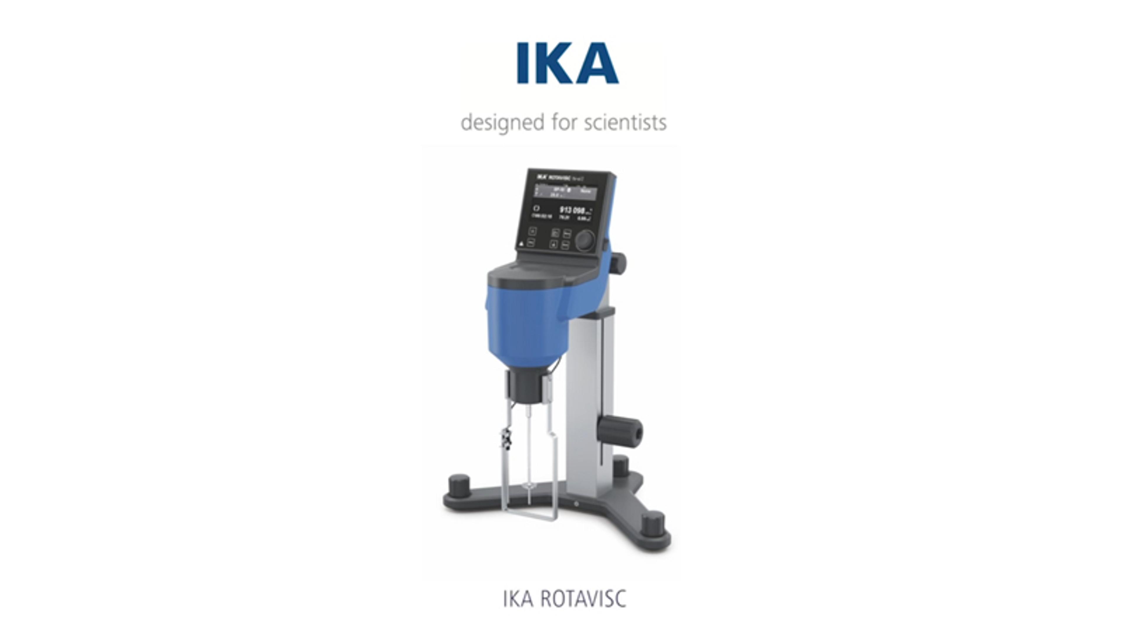 IKA ROTAVISC Measuring Viscosity IKA ROTAVISC Measuring Viscosity