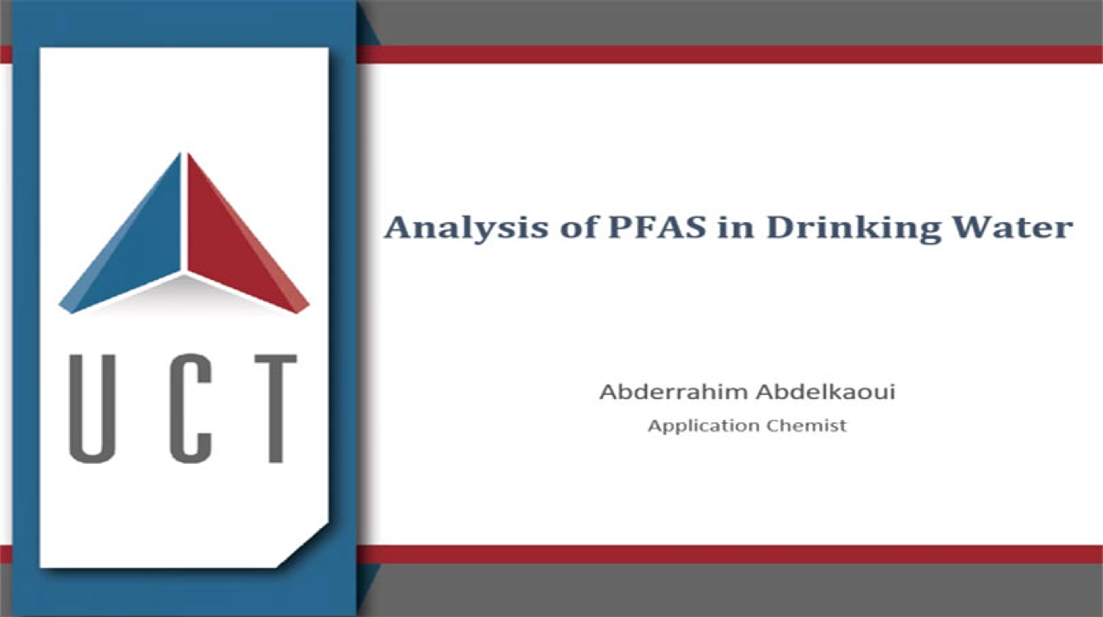 2021 PFAS solutions technical presentation 2021 PFAS solutions technical presentation