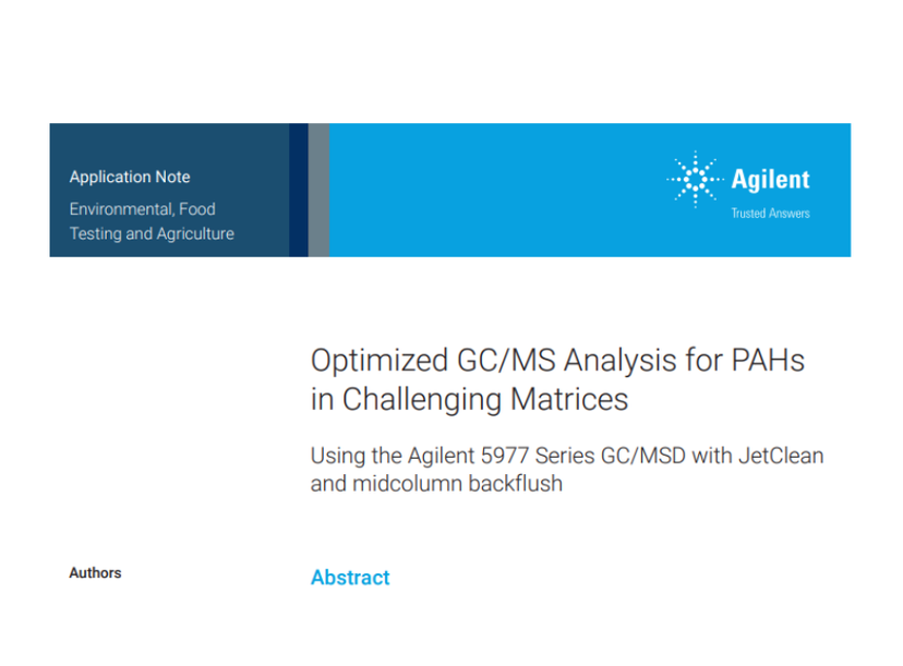 Optimize GC/MS analysis for PAHs in challenging matrices