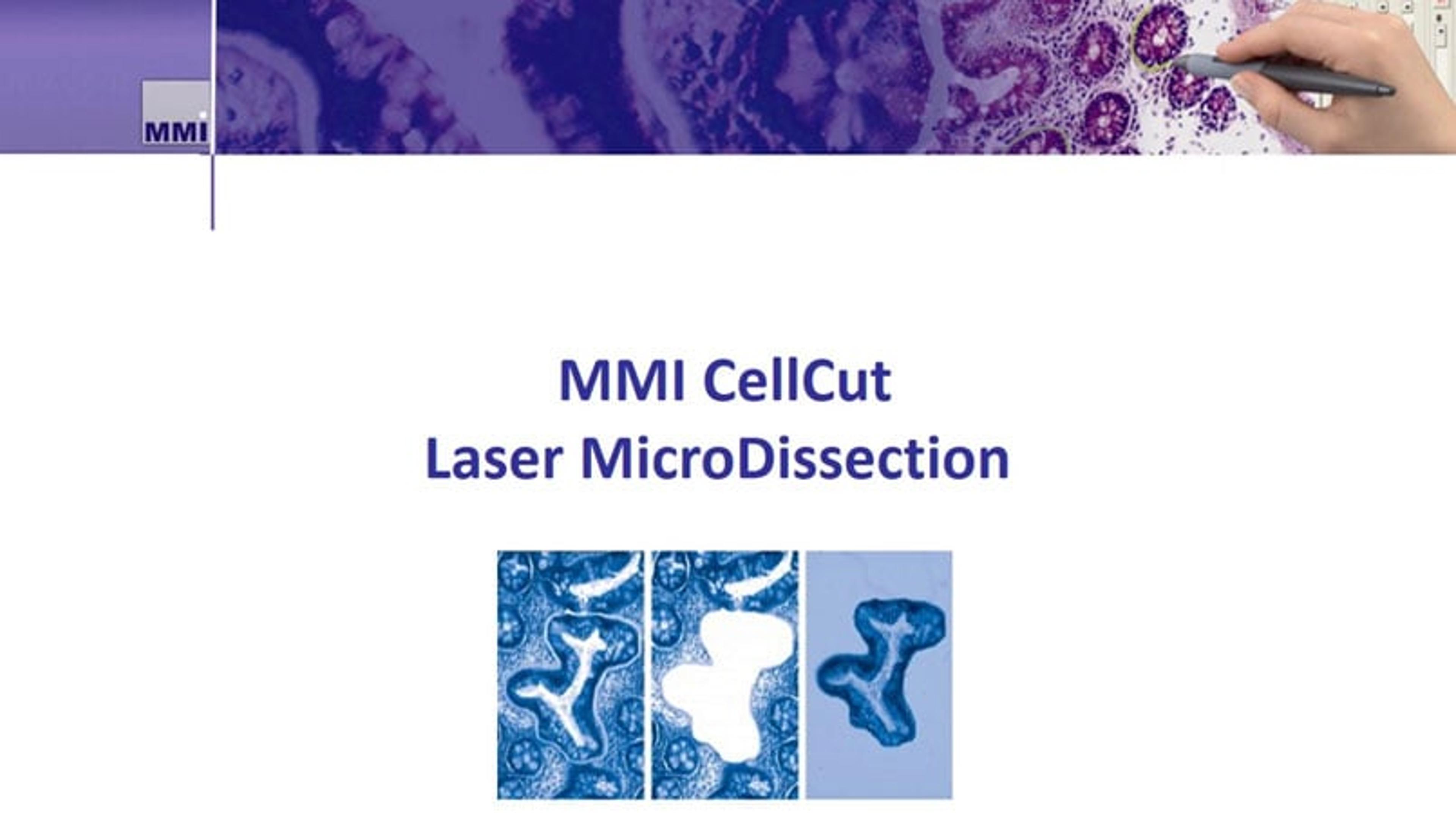 Laser Microdissection Employing the MMI CellCut Laser Microdissection Employing the MMI CellCut