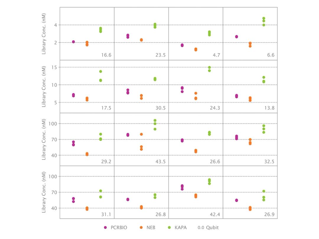 High consistency and reproducibility of dsDNA