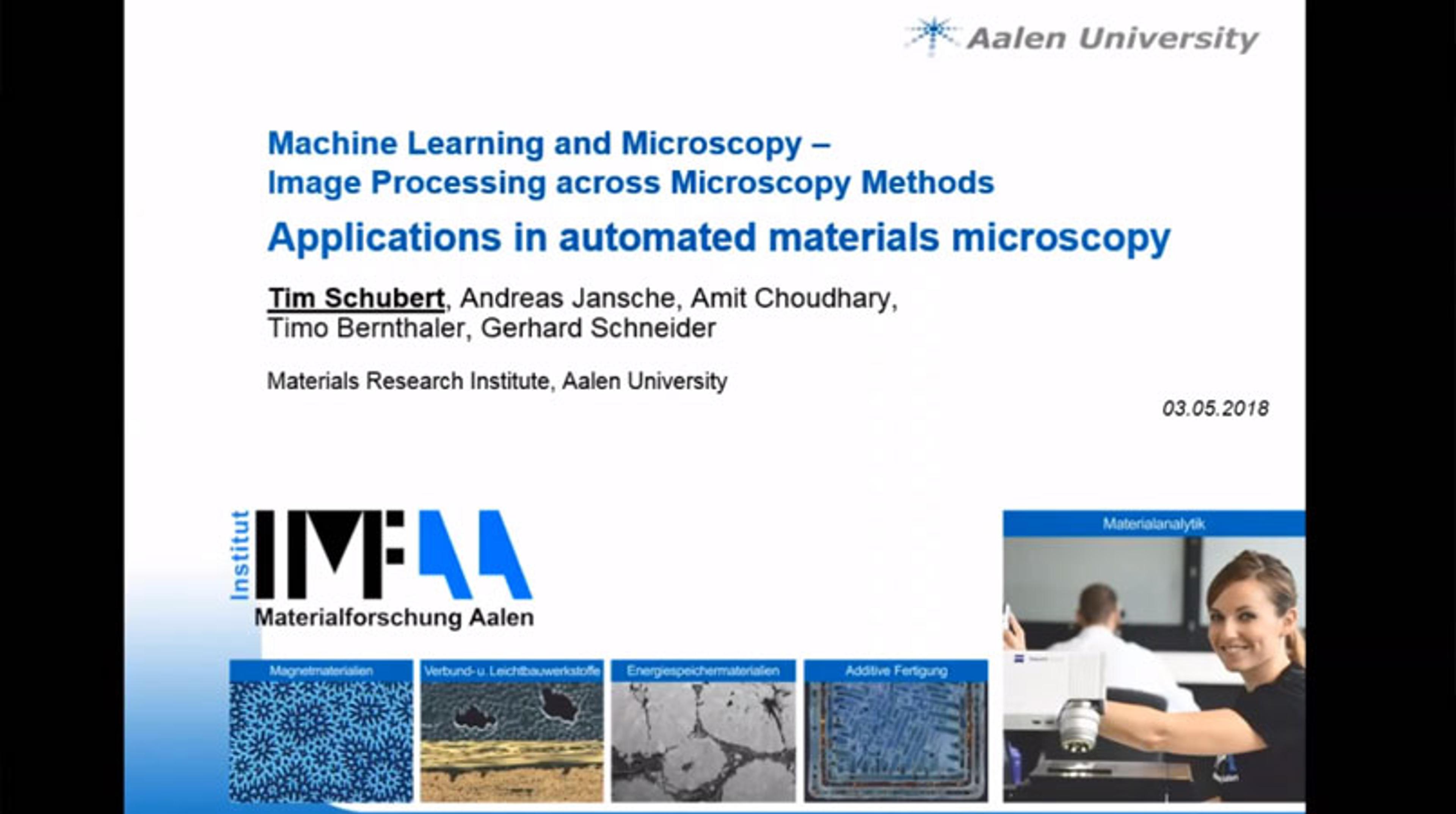 Webinar: How Machine Learning Software Can Accelerate Microscopy Image Analysis Webinar: How Machine Learning Software Can Accelerate Microscopy Image Analysis