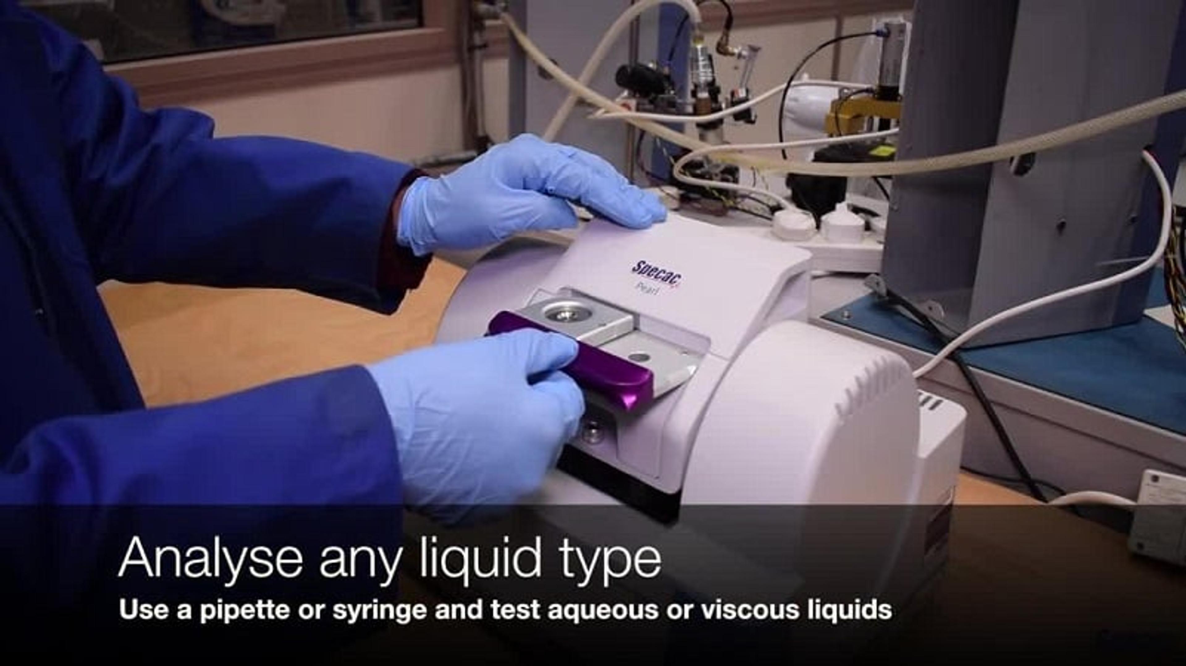 Pearl Liquid Analysis Accessory with a Thermo IS5 Spectrometer Pearl Liquid Analysis Accessory with a Thermo IS5 Spectrometer