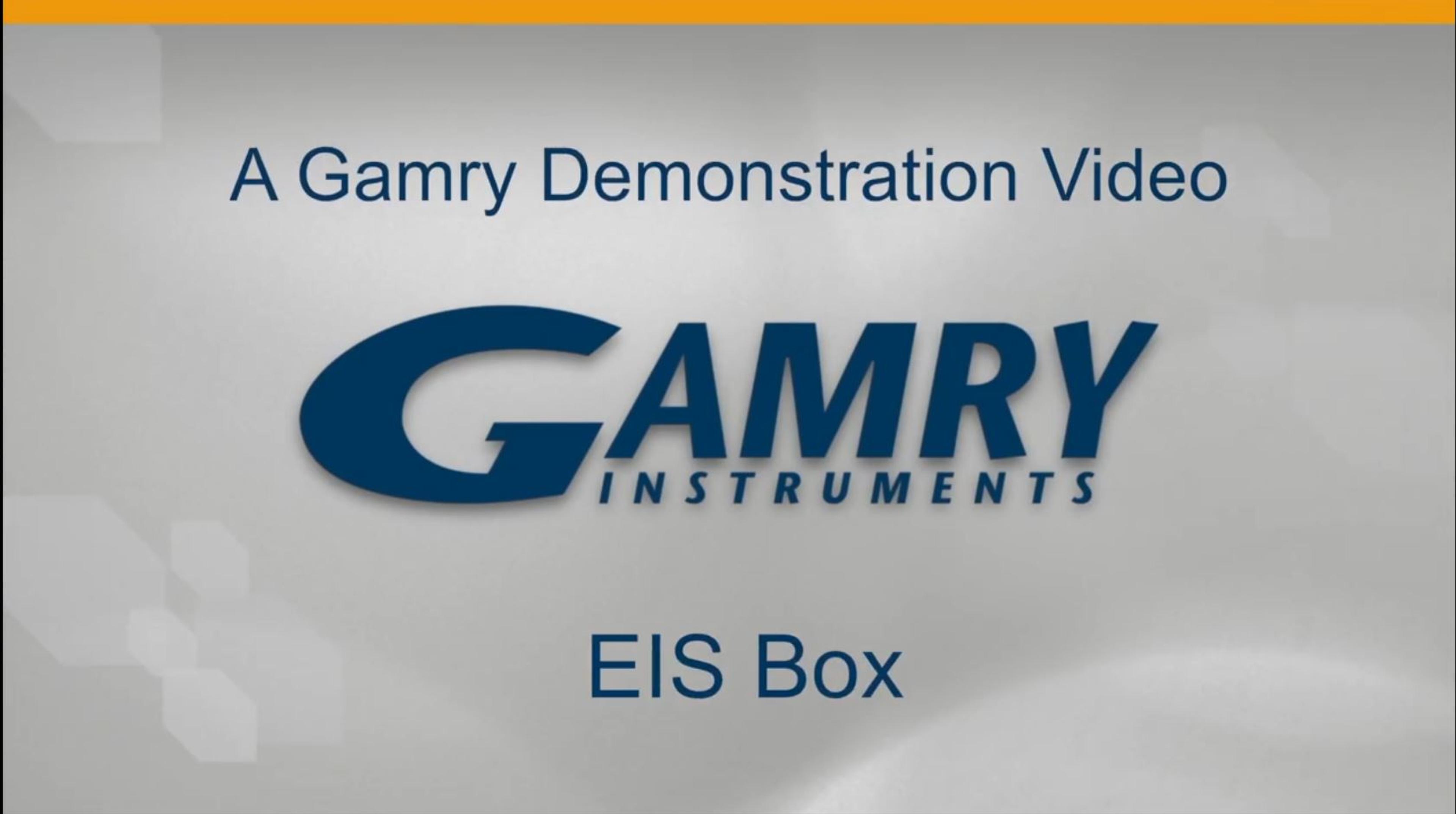 Electrochemical Impedance Spectroscopy (EIS) Box from Gamry Instruments Electrochemical Impedance Spectroscopy (EIS) Box from Gamry Instruments