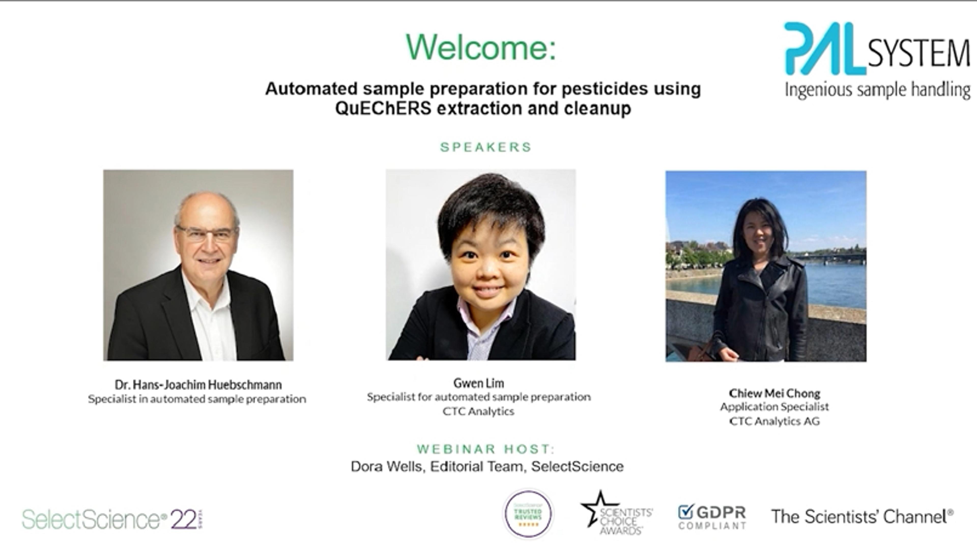 Automated sample preparation for pesticides using QuEChERS extraction and cleanup Automated sample preparation for pesticides using QuEChERS extraction and cleanup