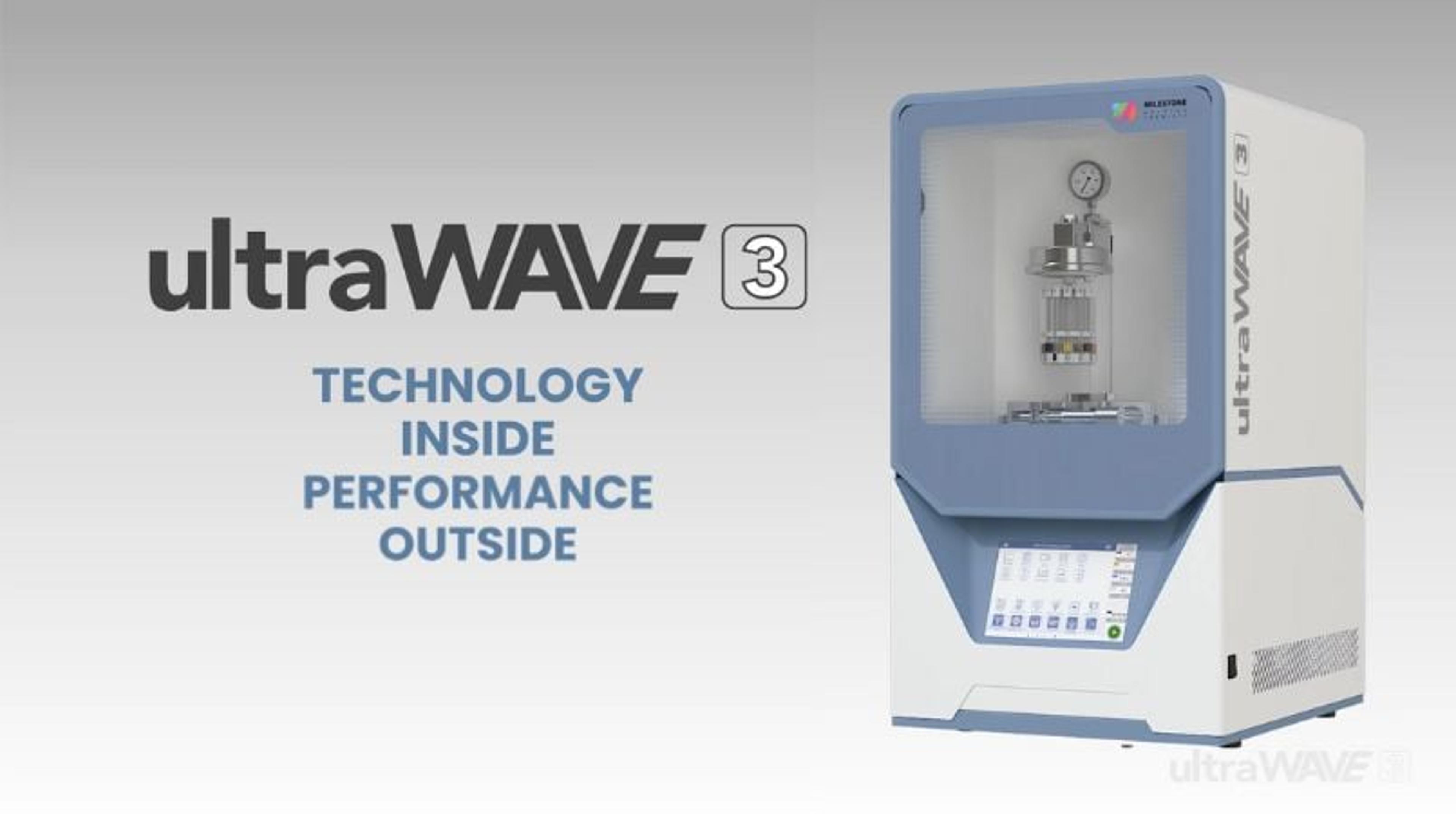 ultraWAVE 3 microwave digestion system ultraWAVE 3 microwave digestion system