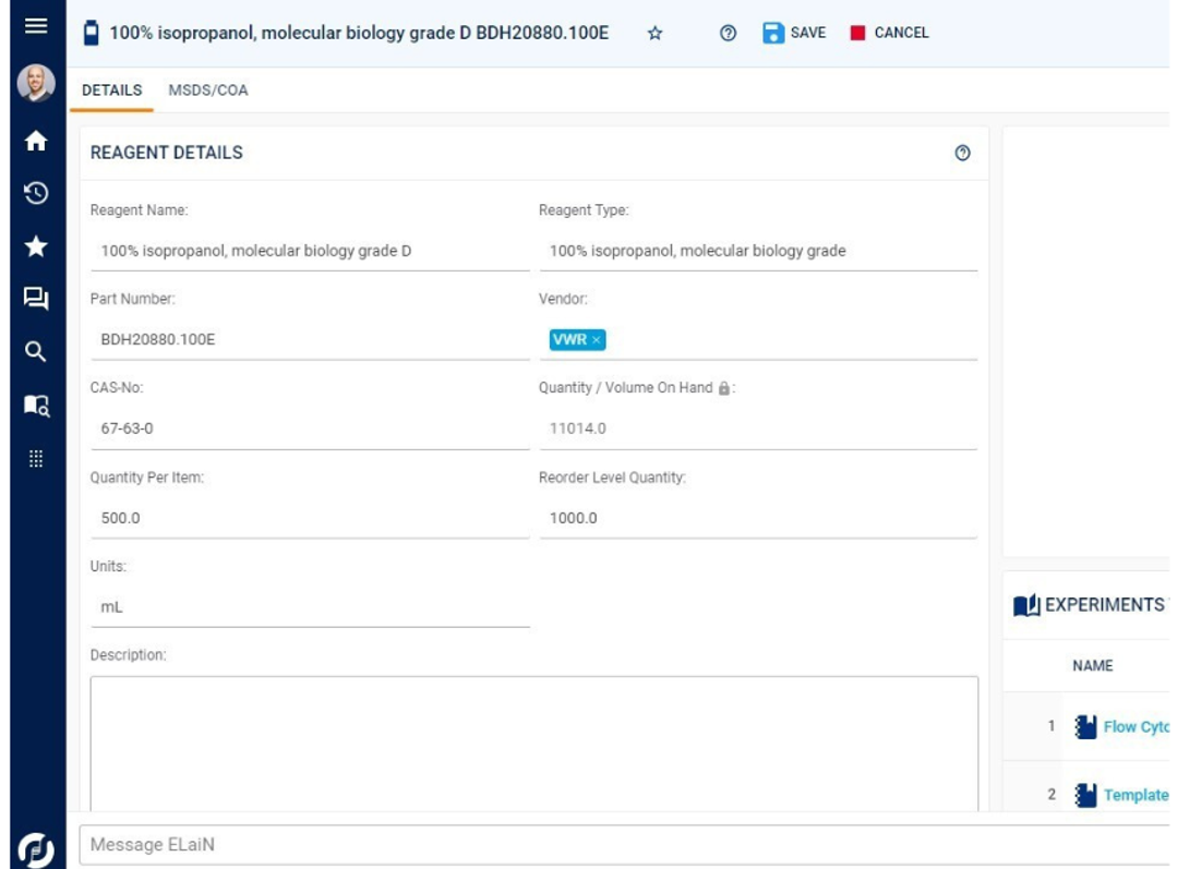 Sapio LIMS inventory management 