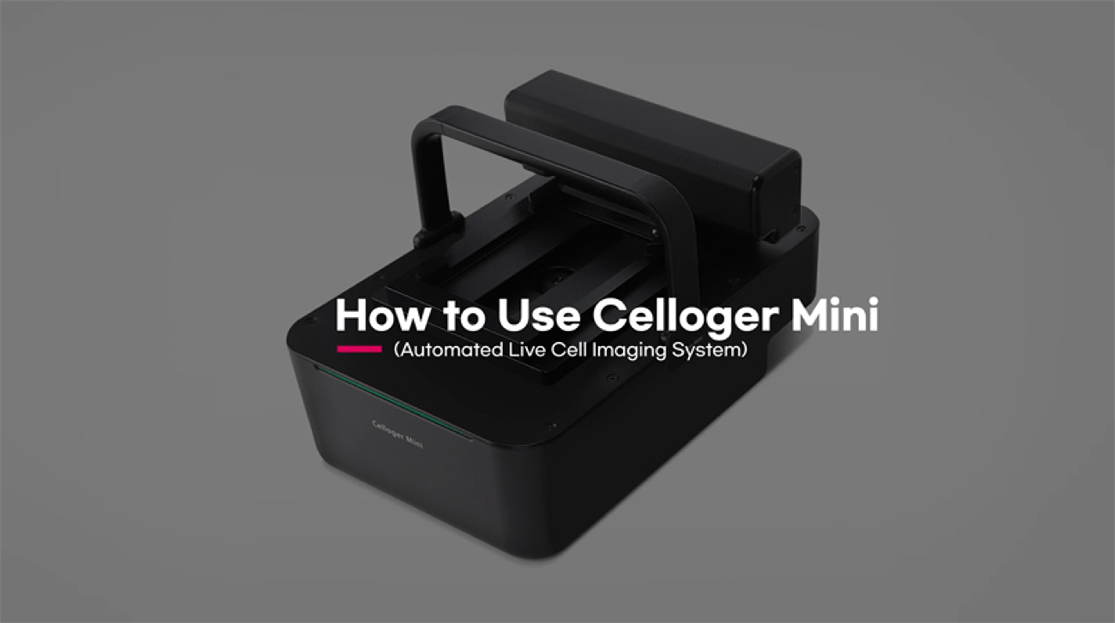 How to set up and use the CELLOGER MINI