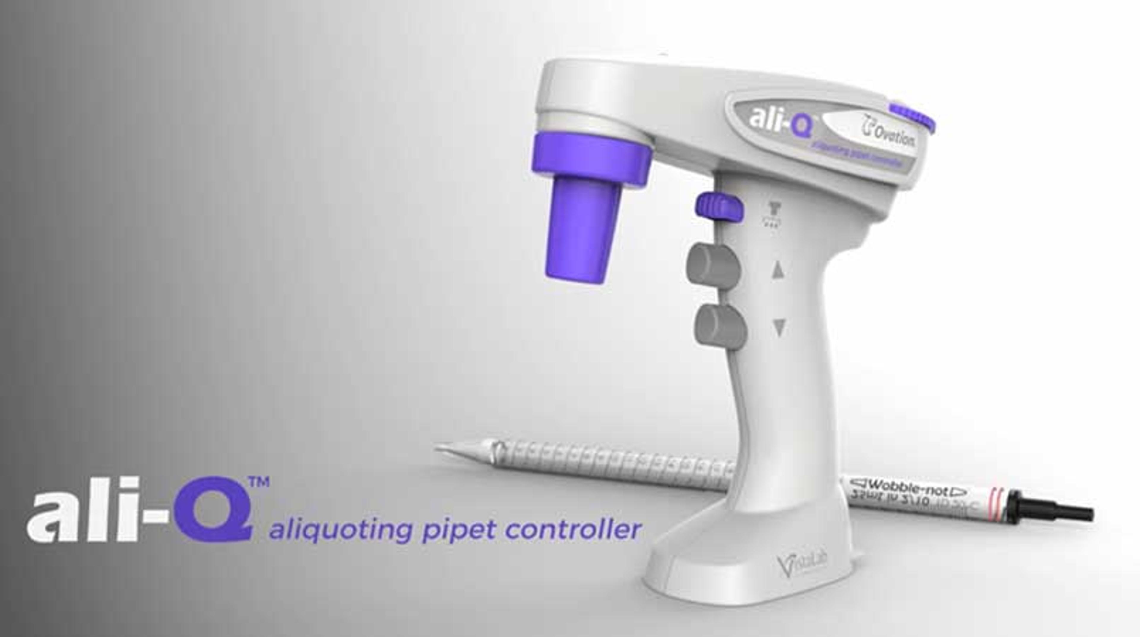 ali Q by VistaLab - World's First Aliquoting Pipet Controller ali Q by VistaLab - World's First Aliquoting Pipet Controller