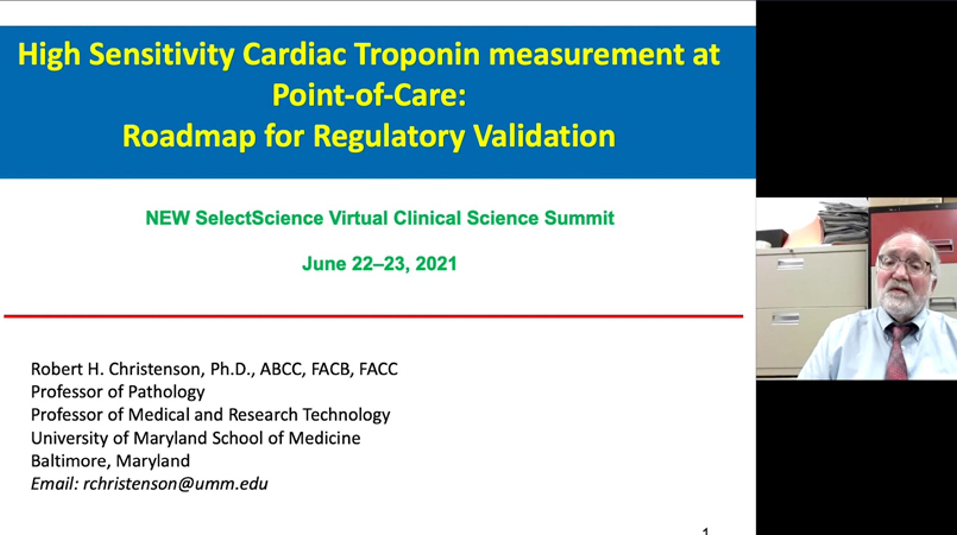 High-sensitivity cardiac troponin measurement at point of care: Roadmap for regulatory validation High-sensitivity cardiac troponin measurement at point of care: Roadmap for regulatory validation