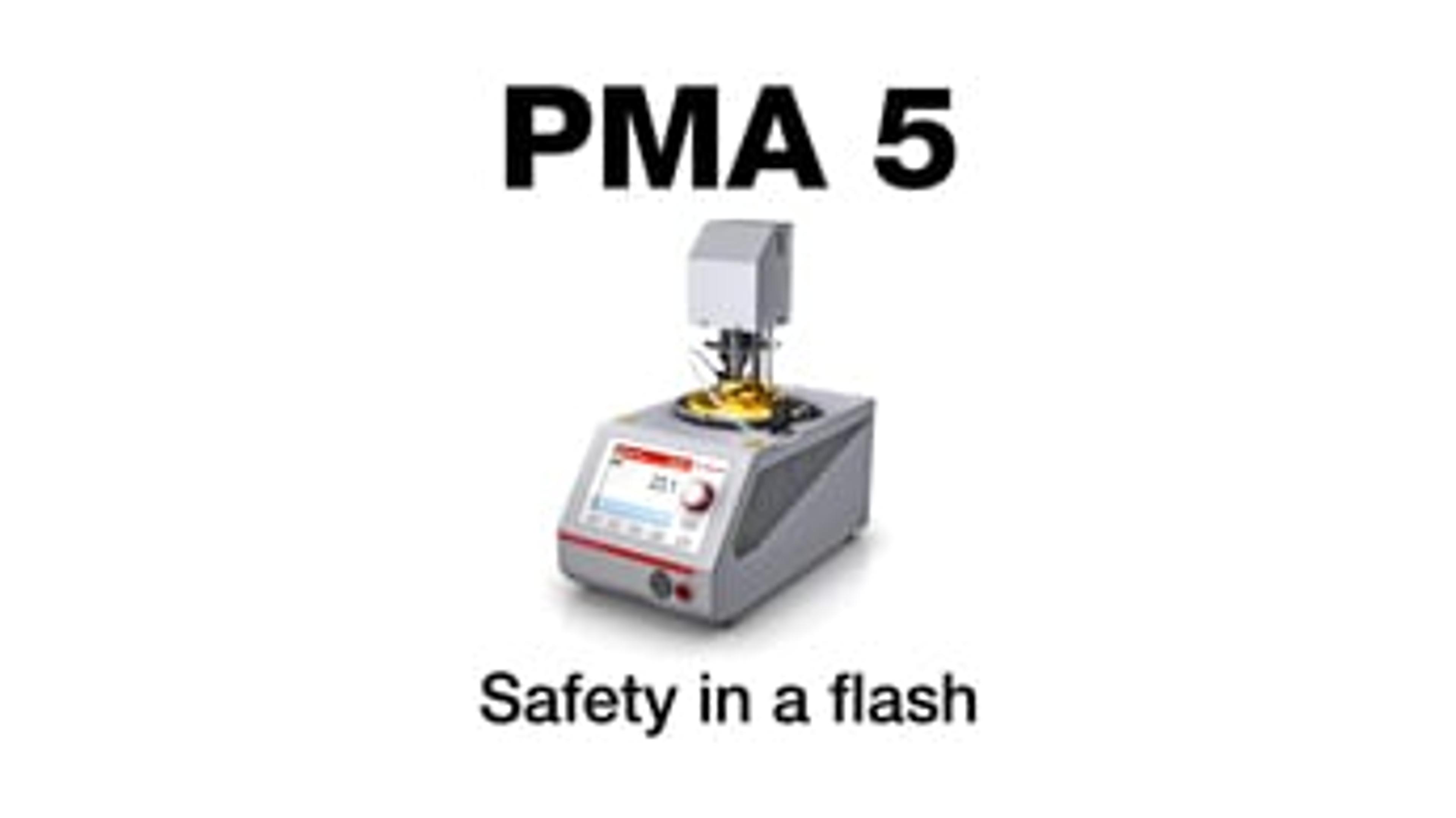 Features of the PMA 5 Pensky-Martens Flash Point Tester Features of the PMA 5 Pensky-Martens Flash Point Tester