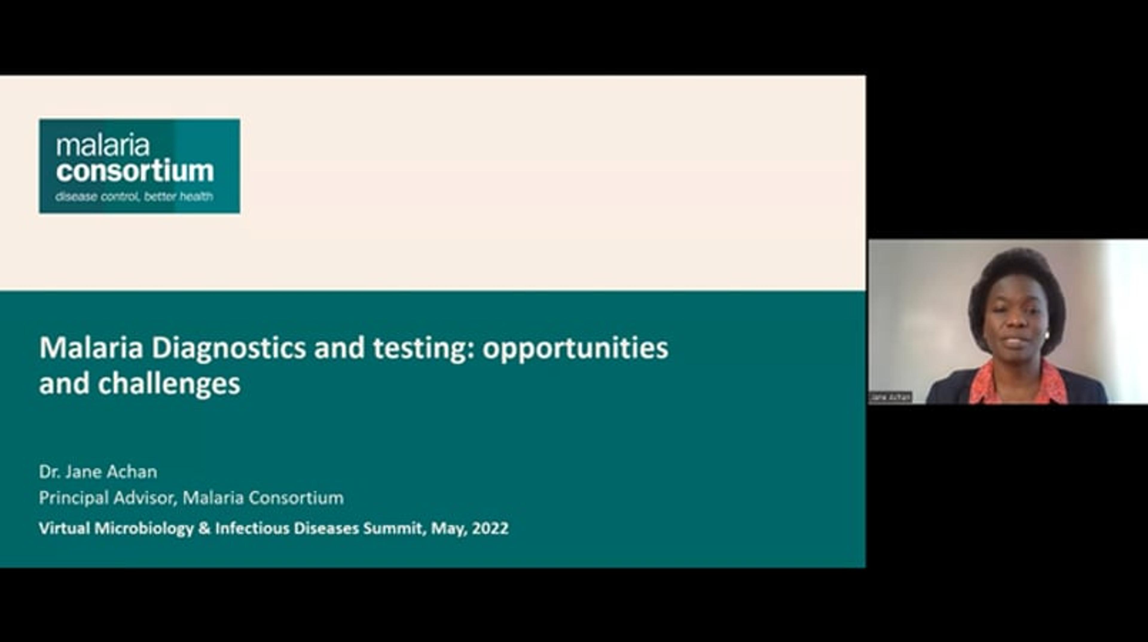 Malaria diagnostics and testing: Opportunities and challenges Malaria diagnostics and testing: Opportunities and challenges
