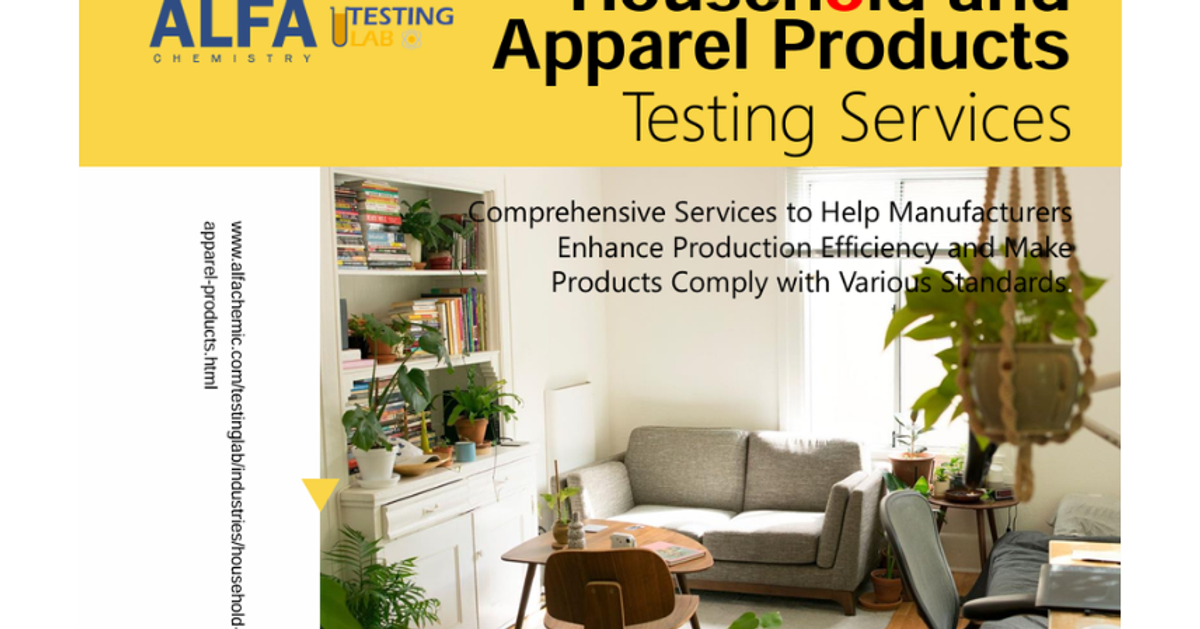 Household and apparel product testing services - SelectScience resources
