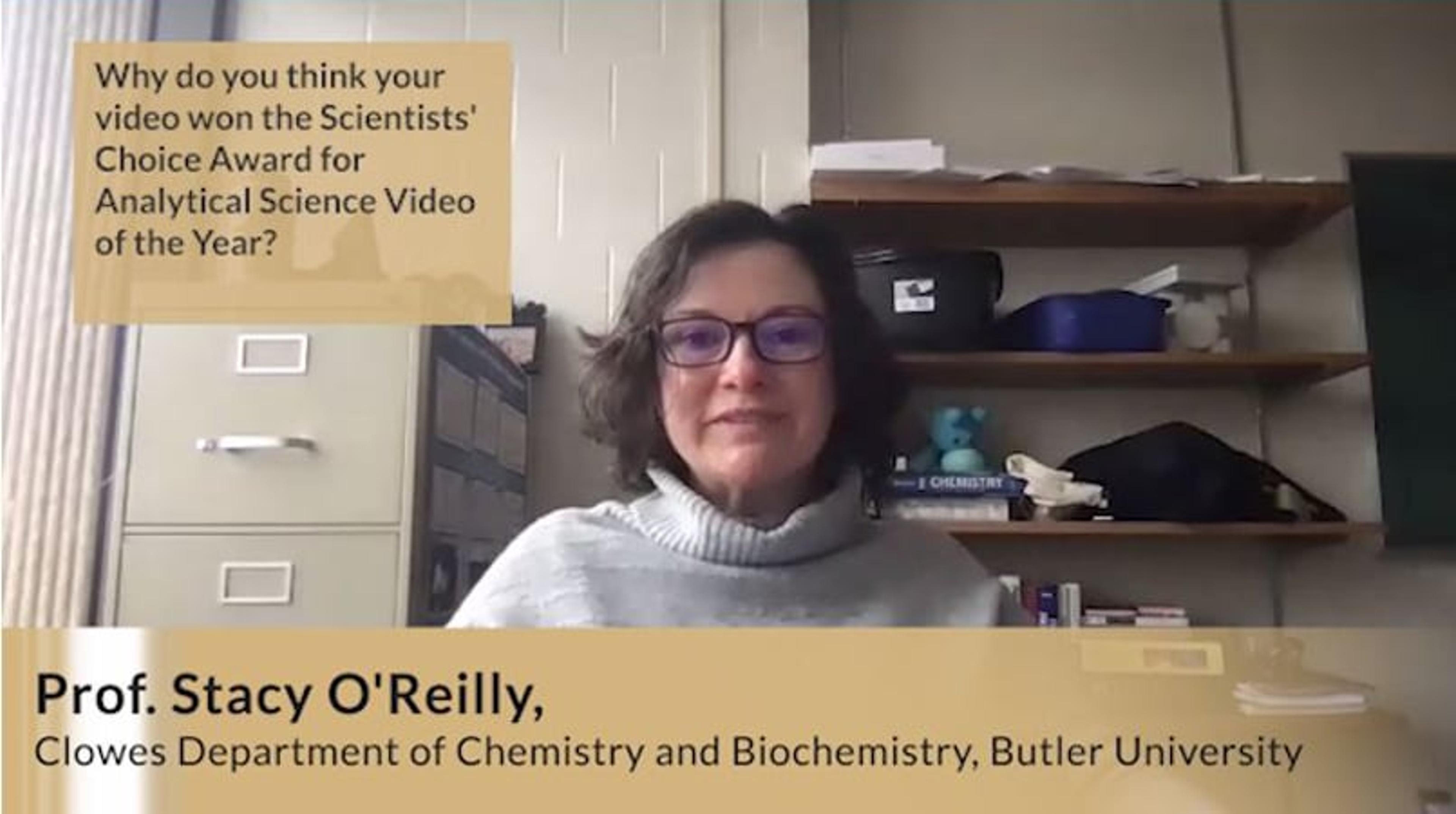 Award winner Prof. Stacy O’Reilly highlights the importance of The Scientists’ Channel Award winner Prof. Stacy O’Reilly highlights the importance of The Scientists’ Channel