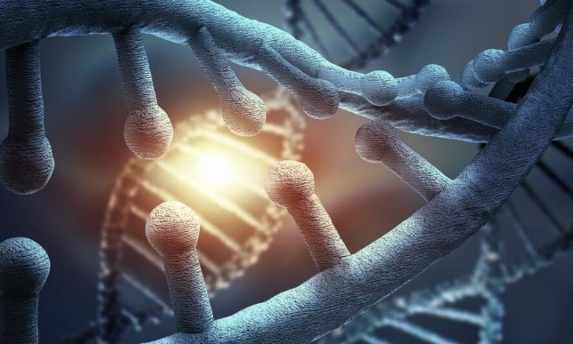 Graphic of DNA to represent the methods used in cell and gene therapy