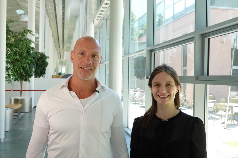Prof Willem Mulder and Charlie Carter