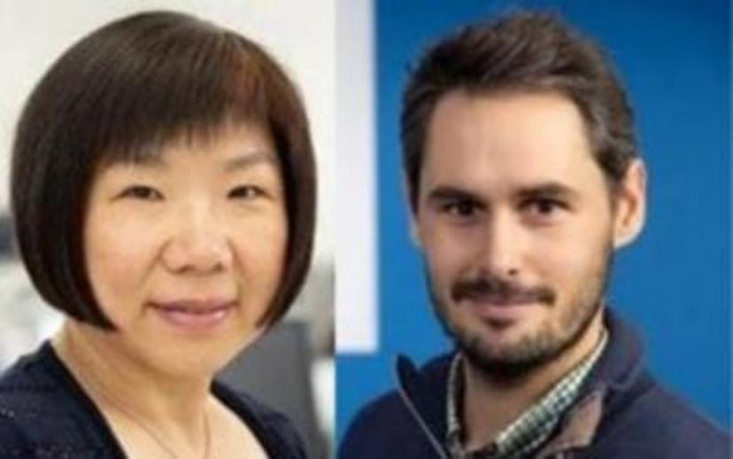 Headshot of Michelle Chen, Vice President of Analytical Sciences, Wyatt Technology, and Jérémie Parot, Research Scientist, SINTEF