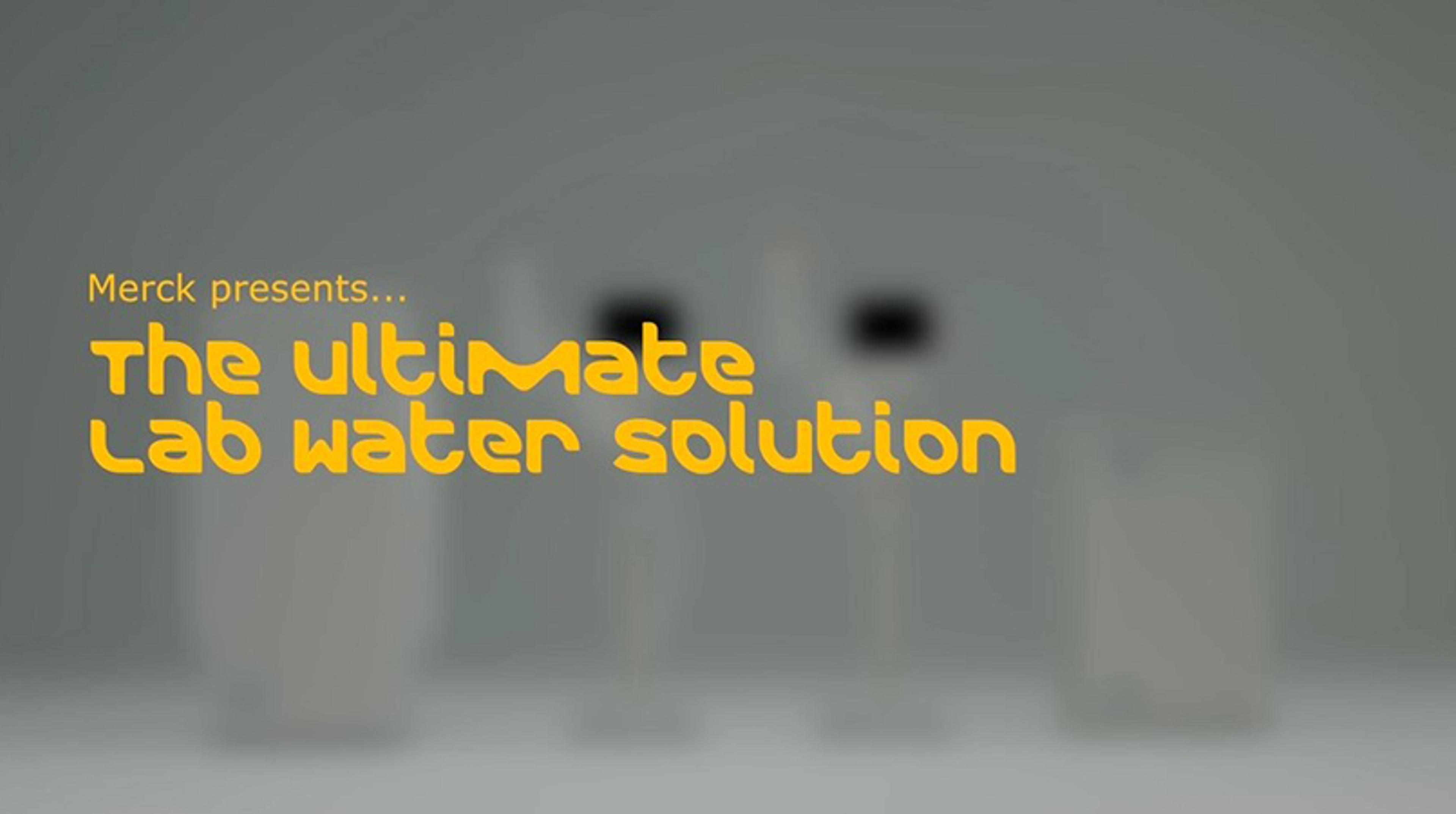Merck introduces the Milli-Q IQ range Merck introduces the Milli-Q IQ range